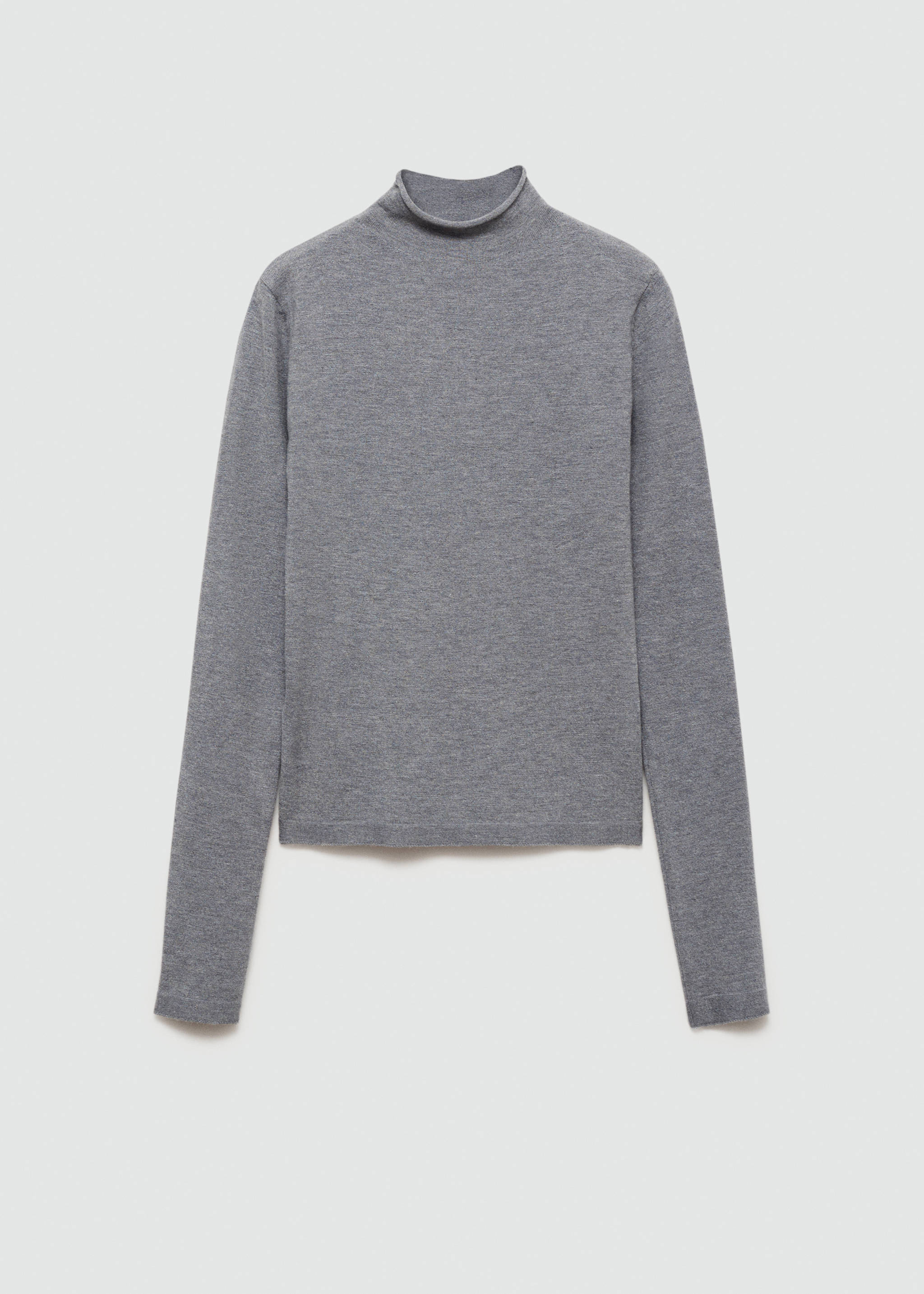 Свитер с воротником-стойкой - Изделие без модели