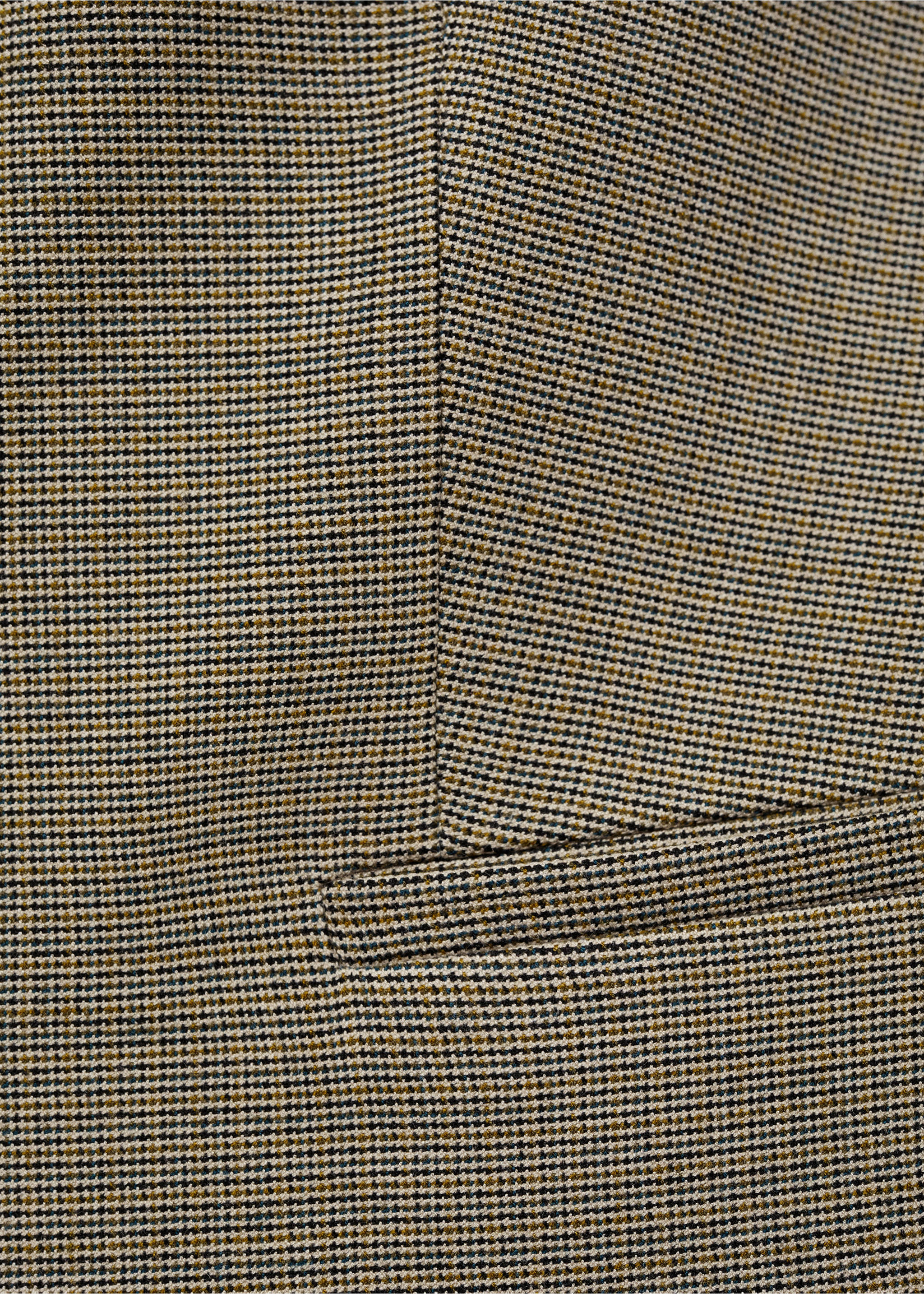 Micro-houndstooth waistcoat - Деталь изделия 0, Хаки. Ref: 77066724-00.