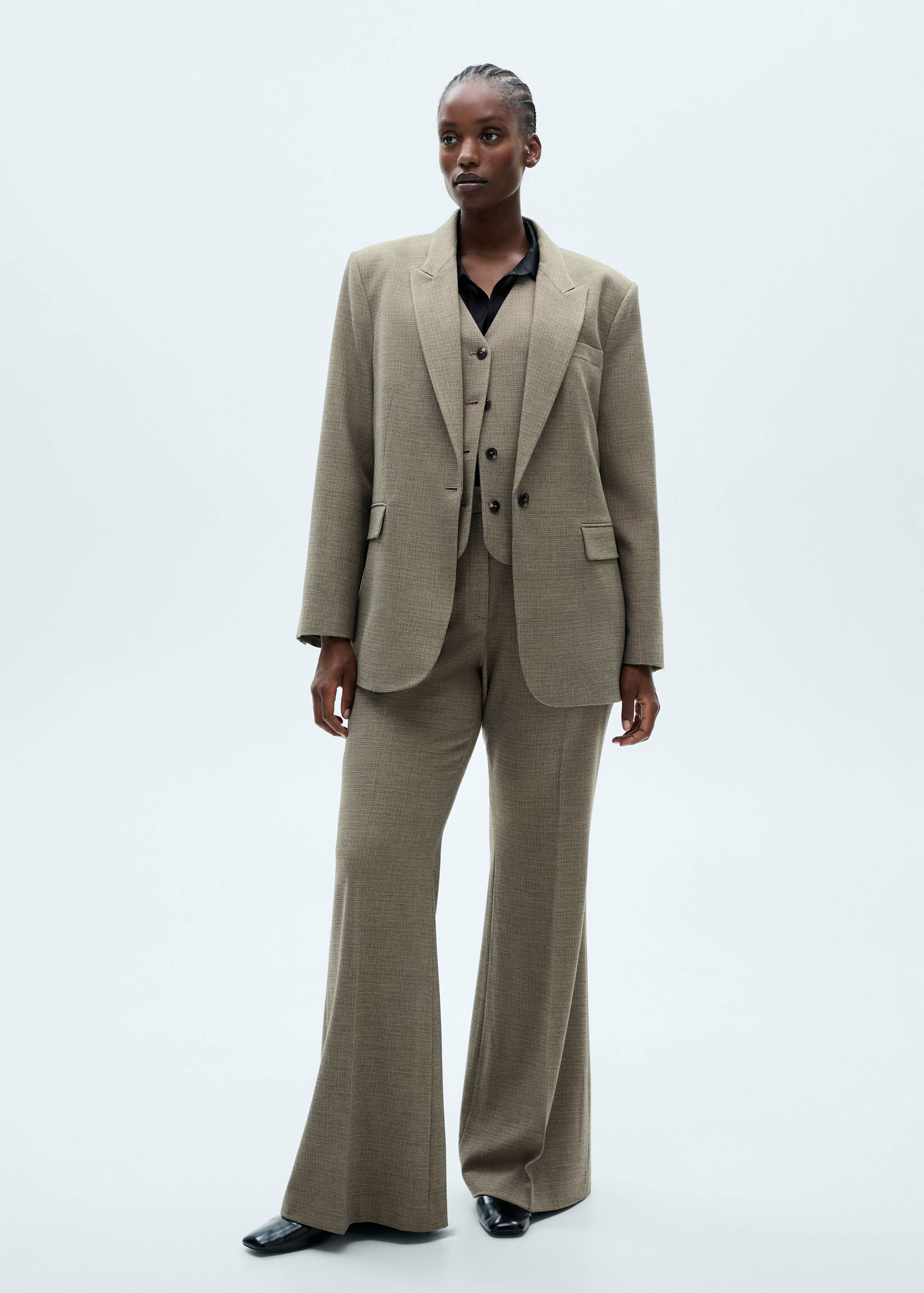 Micro-houndstooth waistcoat - Details of the article 3