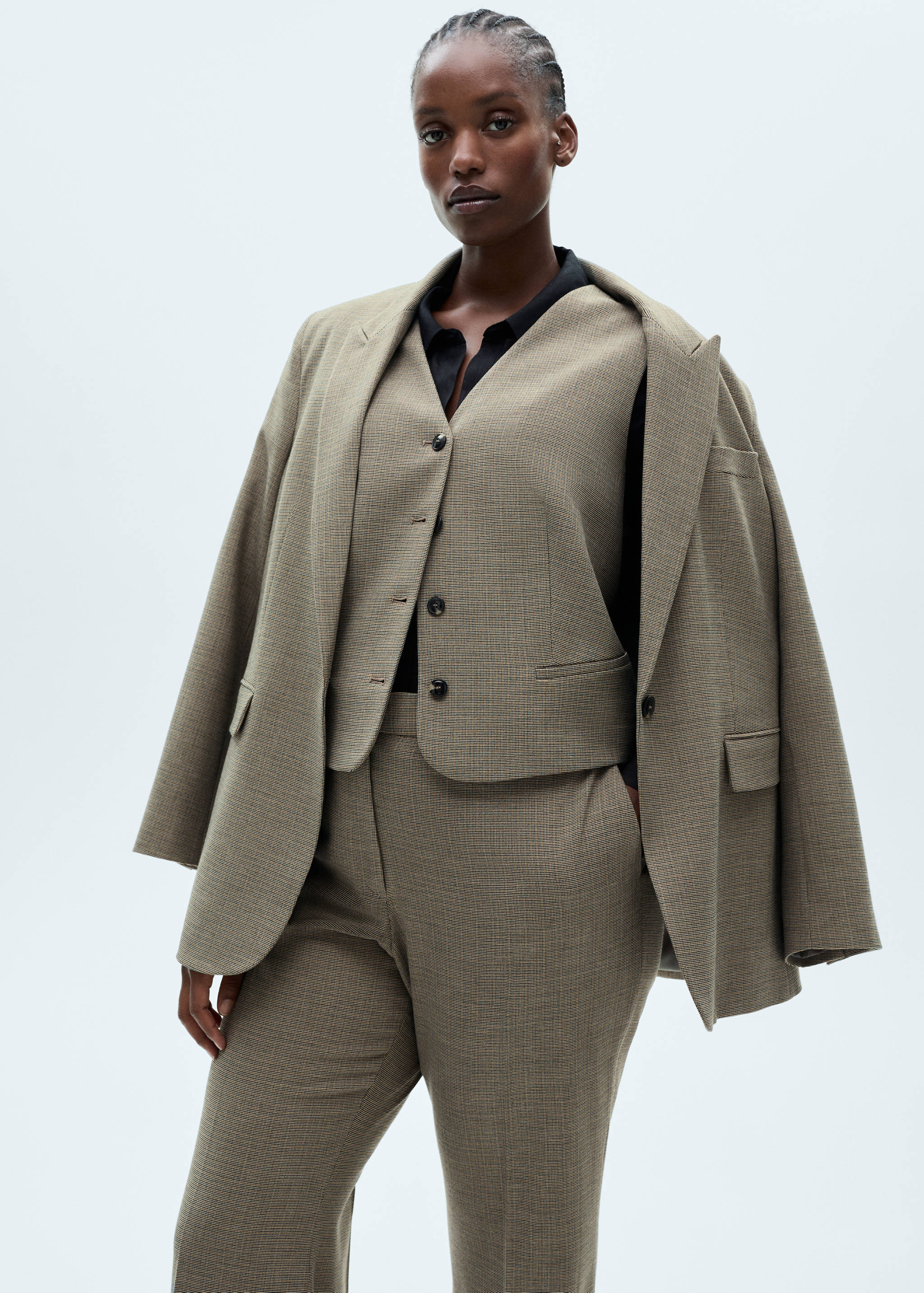 Micro-houndstooth waistcoat - Details of the article 5