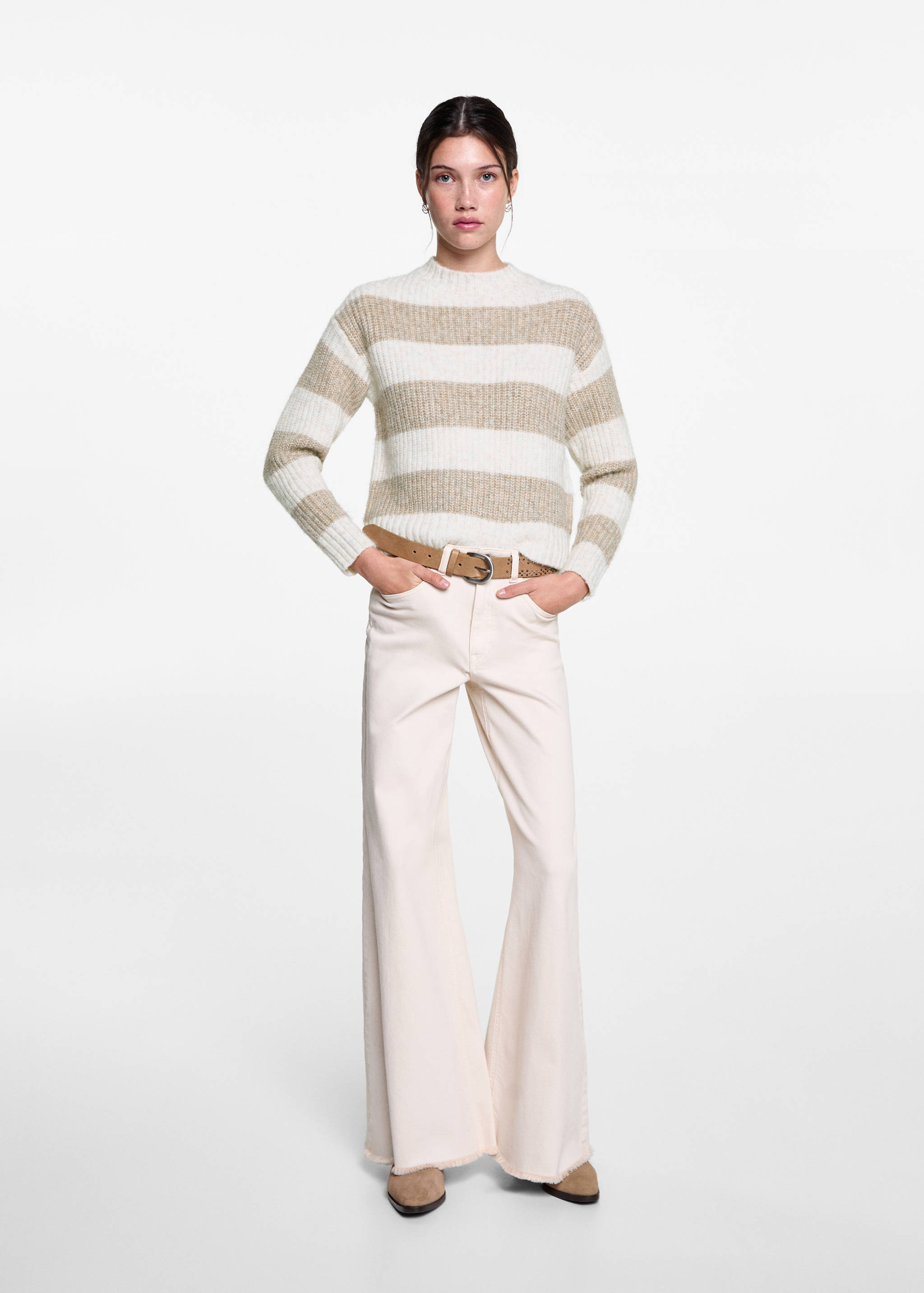 Knit striped sweater - General plane