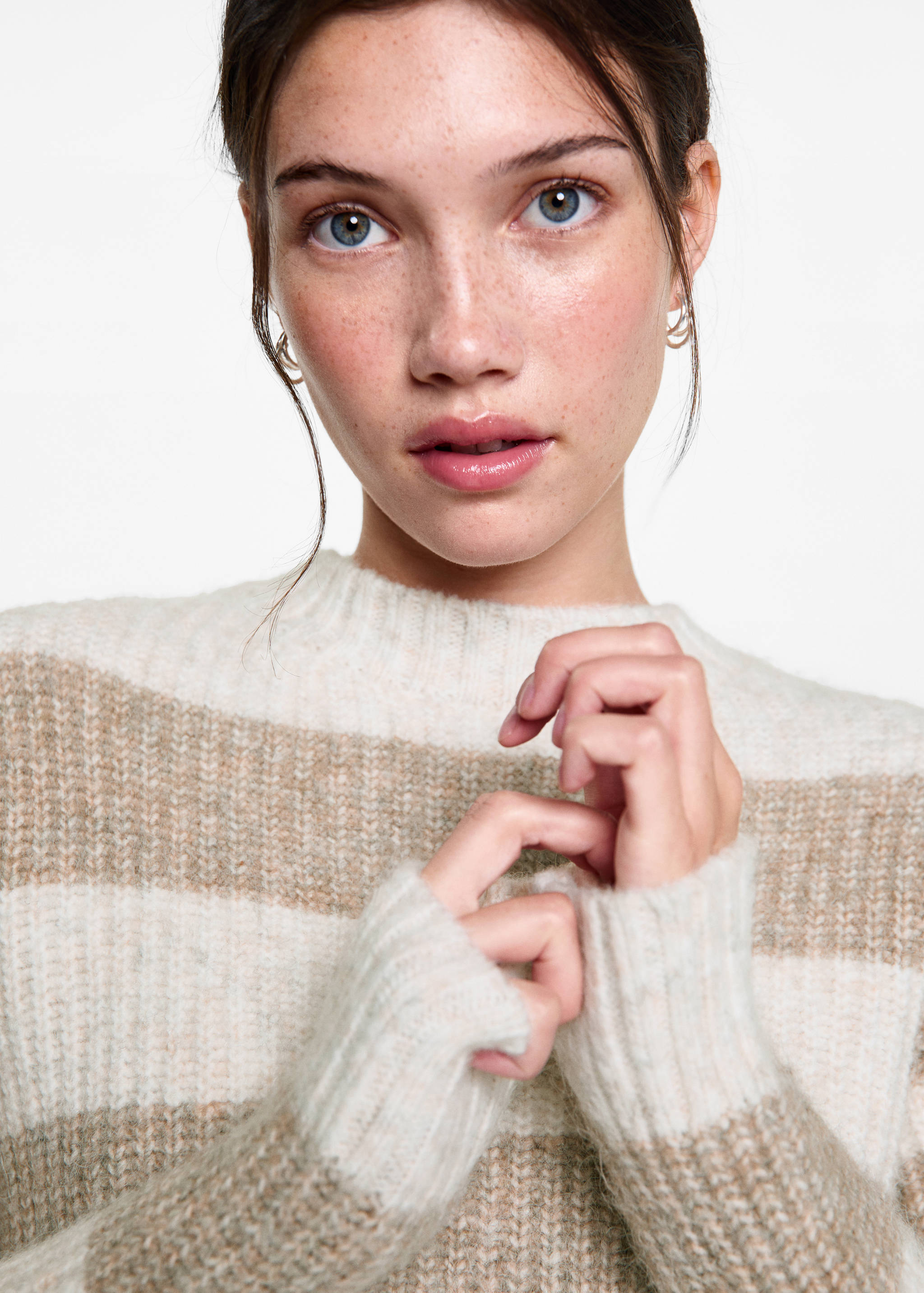 Knit striped sweater - Details of the article 1