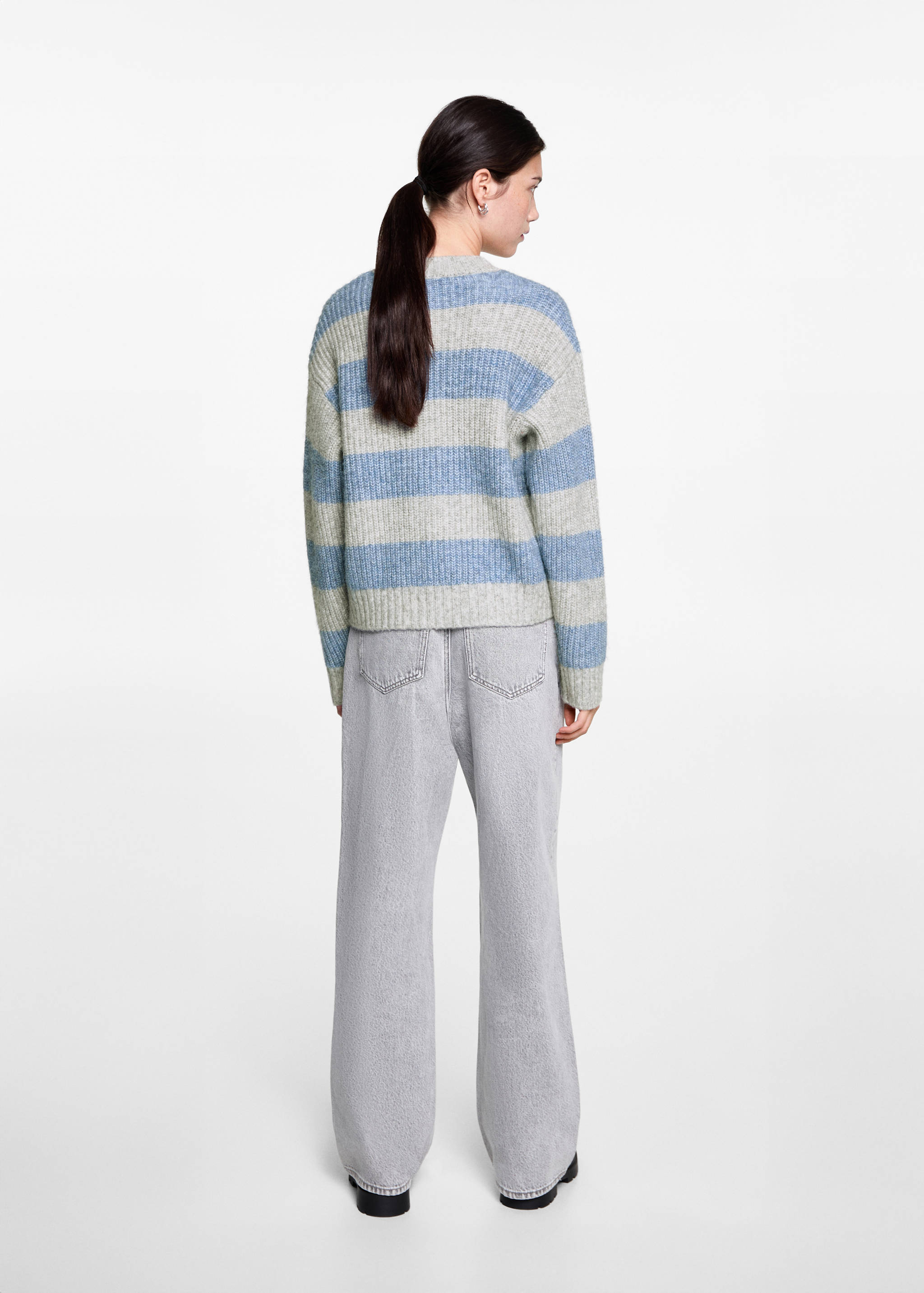 Knit striped sweater - Reverse of the article