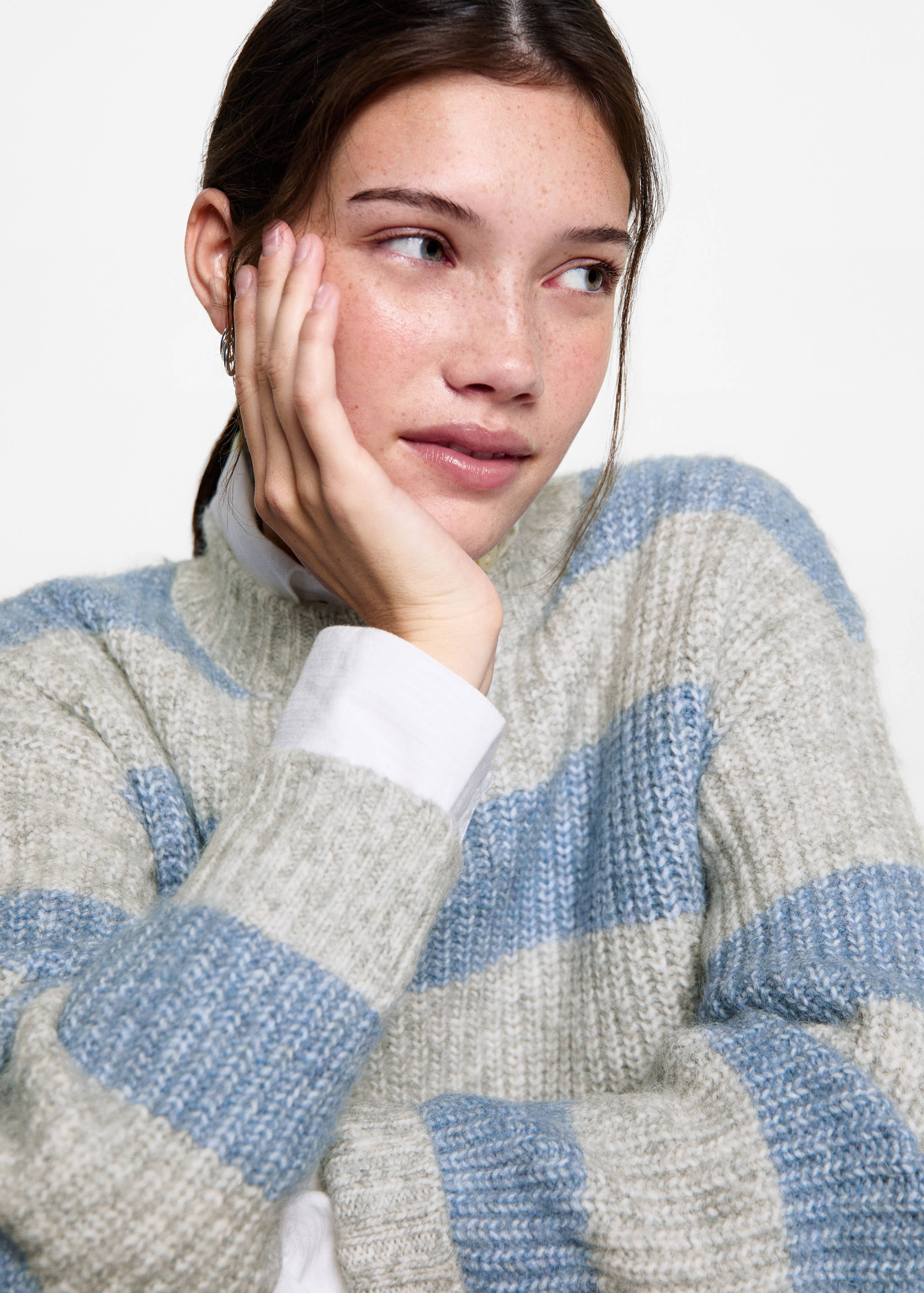 Knit striped sweater - Details of the article 1