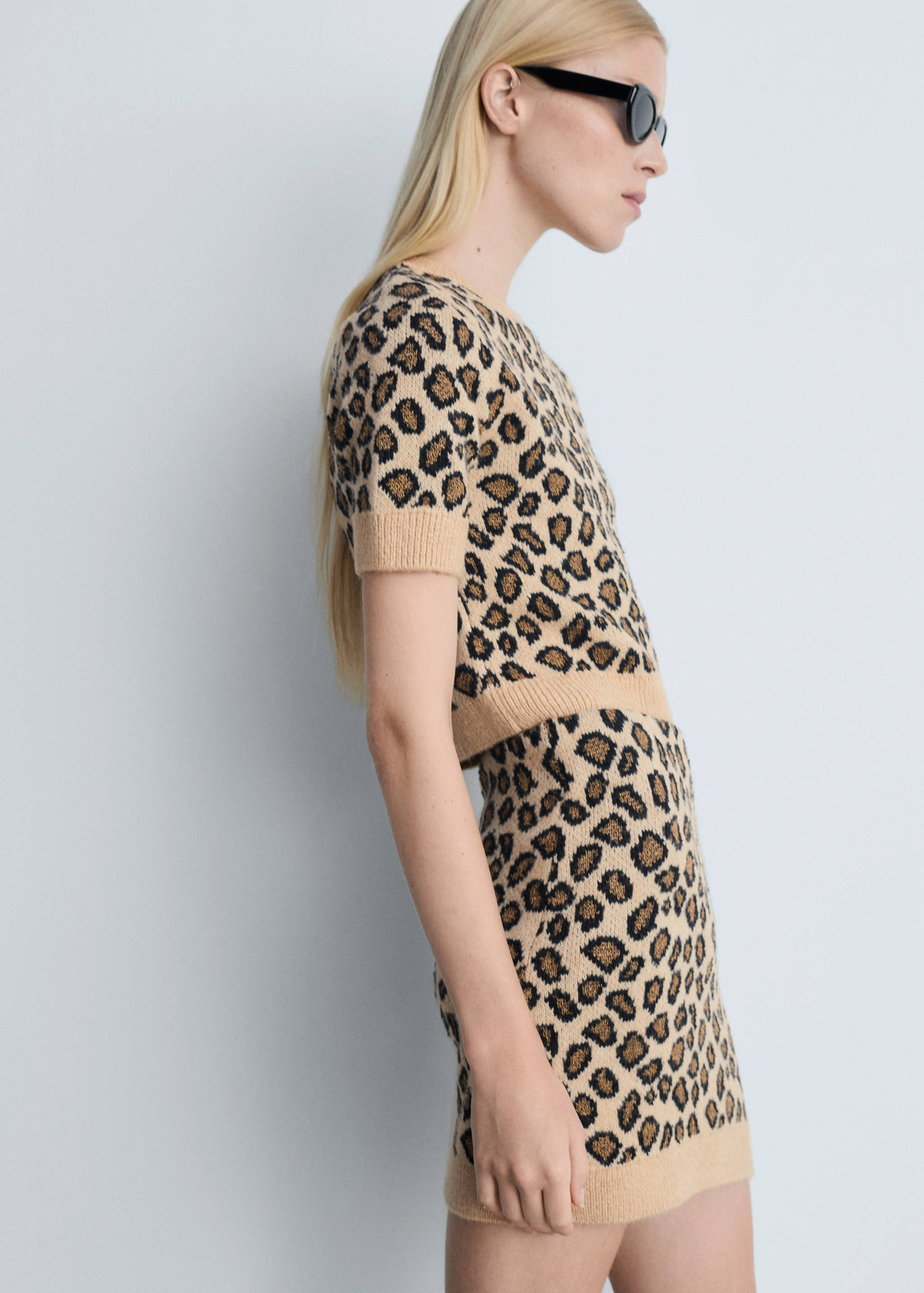 Leopard knit skirt - Details of the article 1