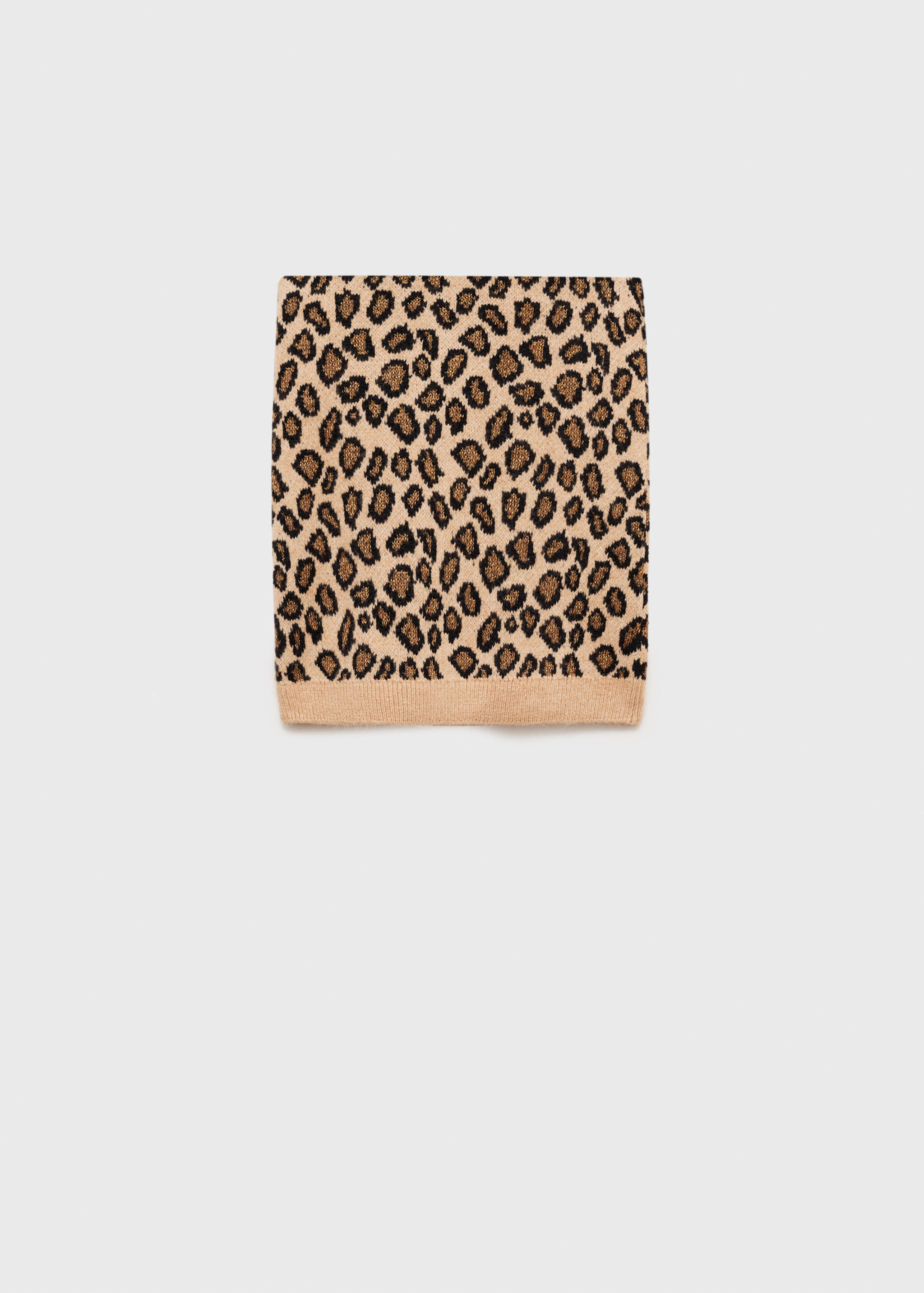 Leopard knit skirt - Article without model