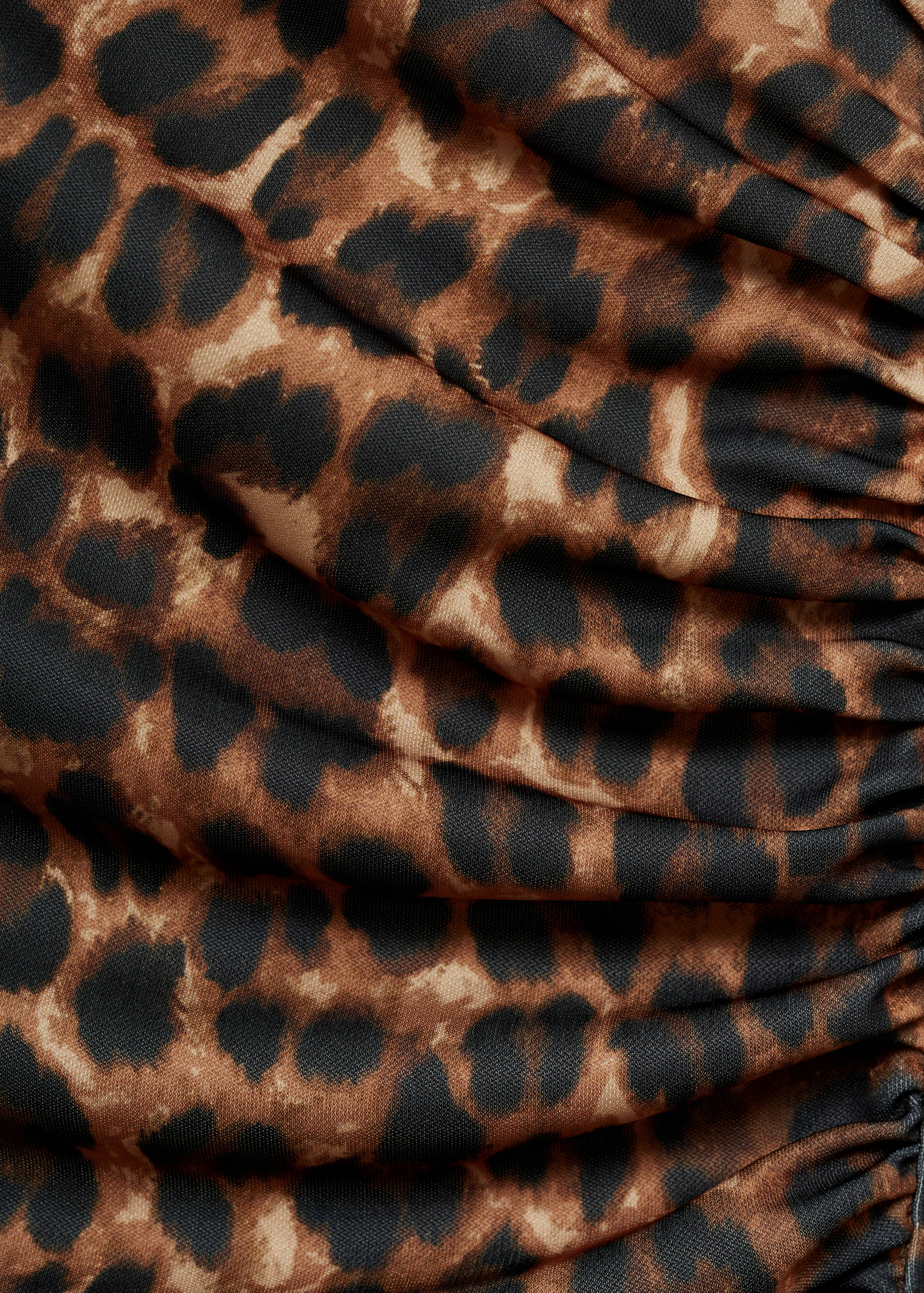 Leopard-print dress with ruffled details - Détail de l'article 8