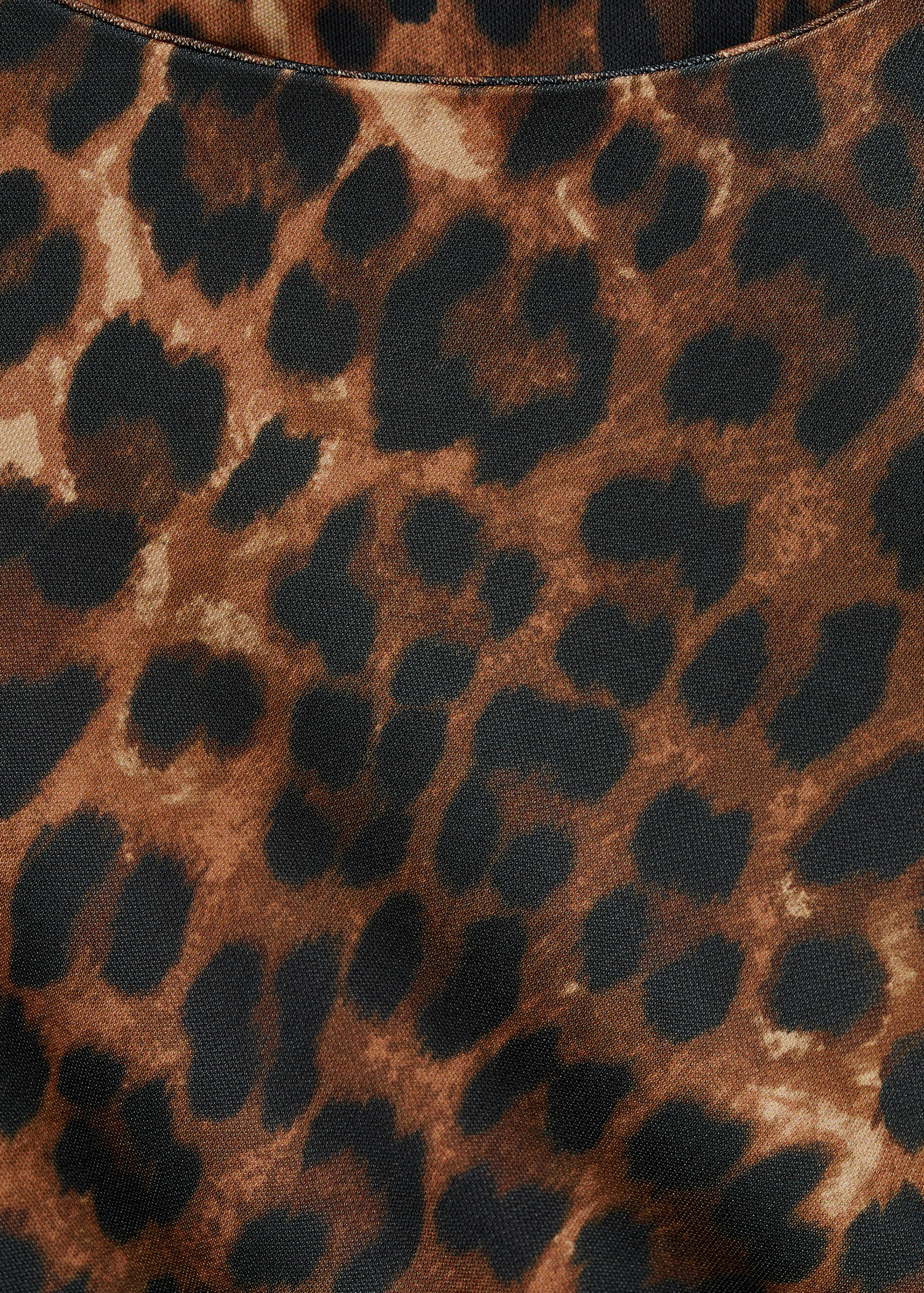 Leopard-print dress with ruffled details - Détail de l'article 0