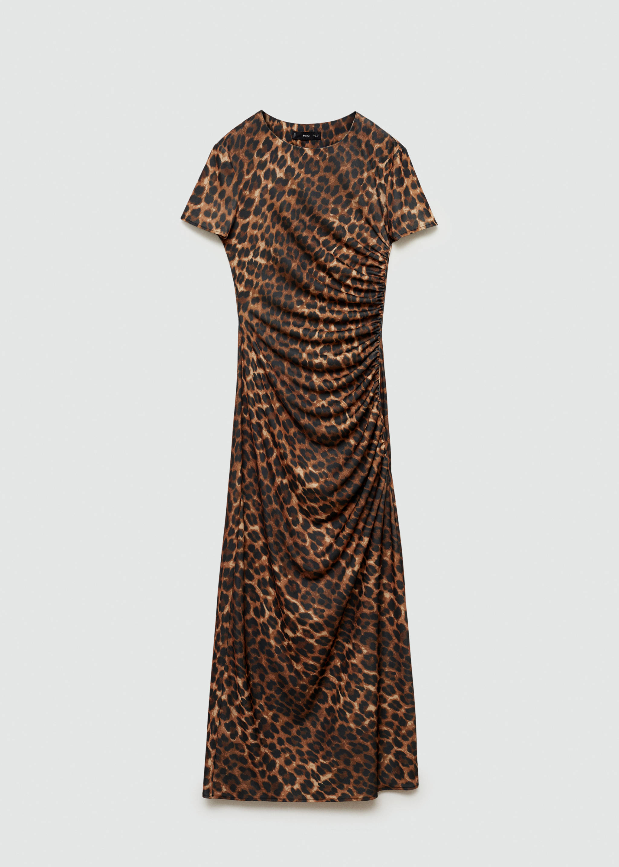 Leopard-print dress with ruffled details - Article without model