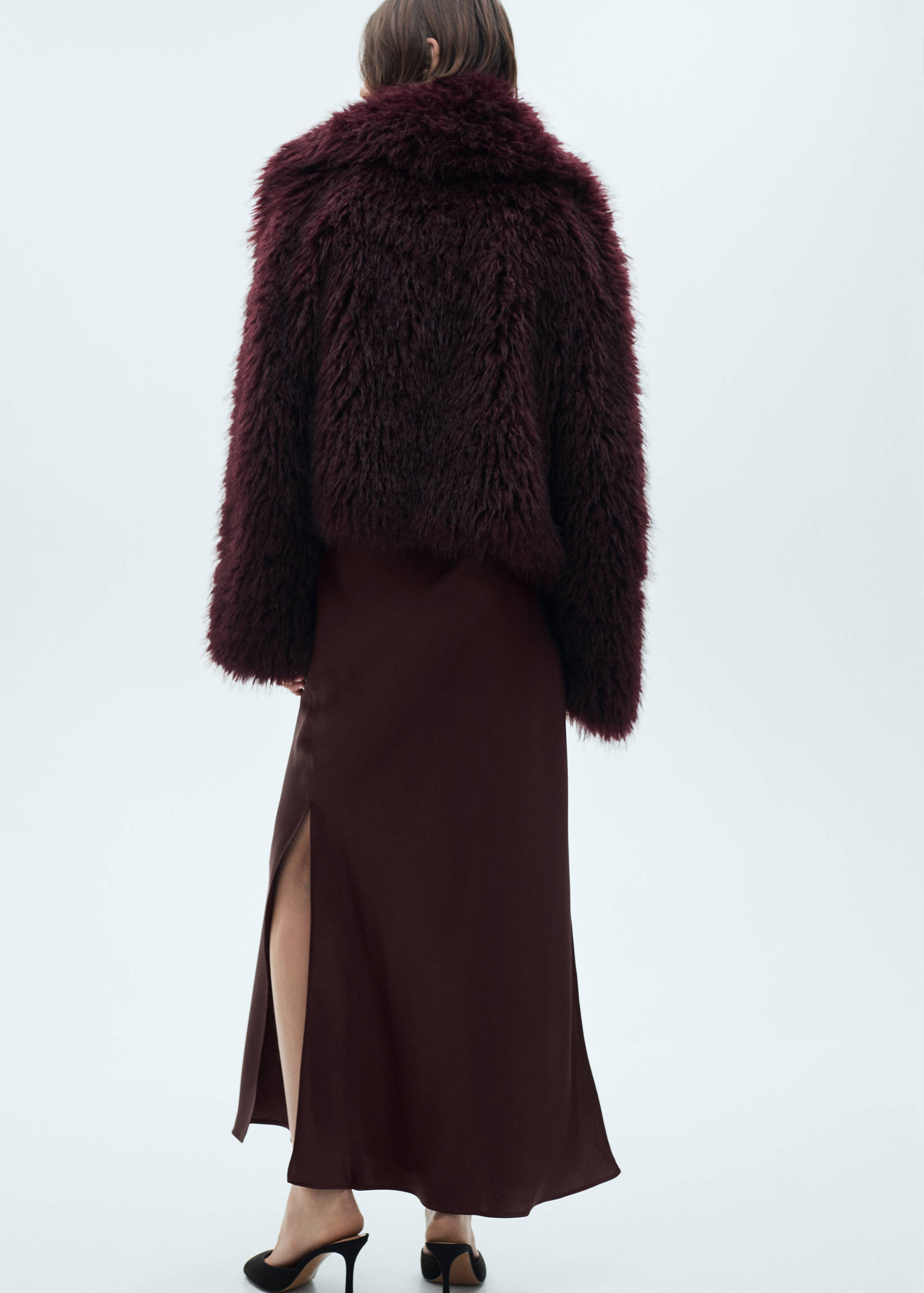 Satin long skirt - Reverse of the article