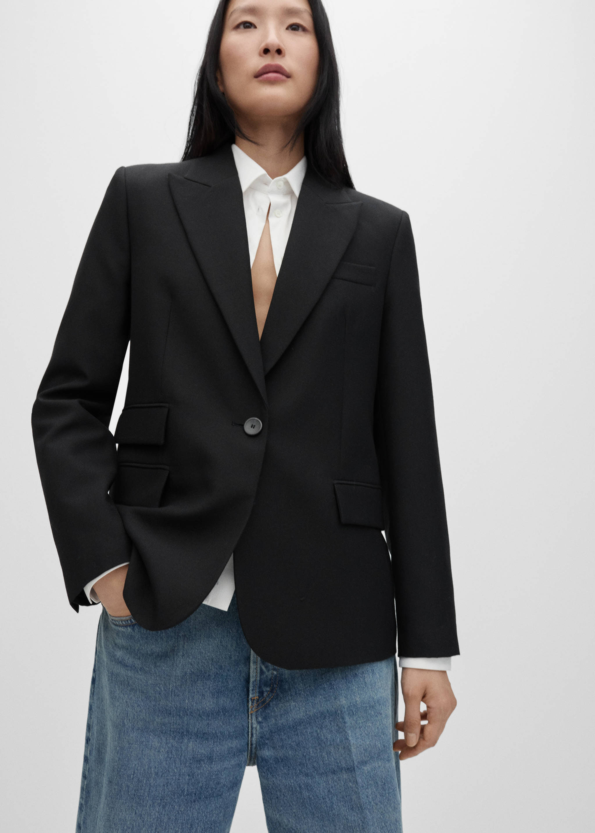 Wool suit blazer - Medium plane
