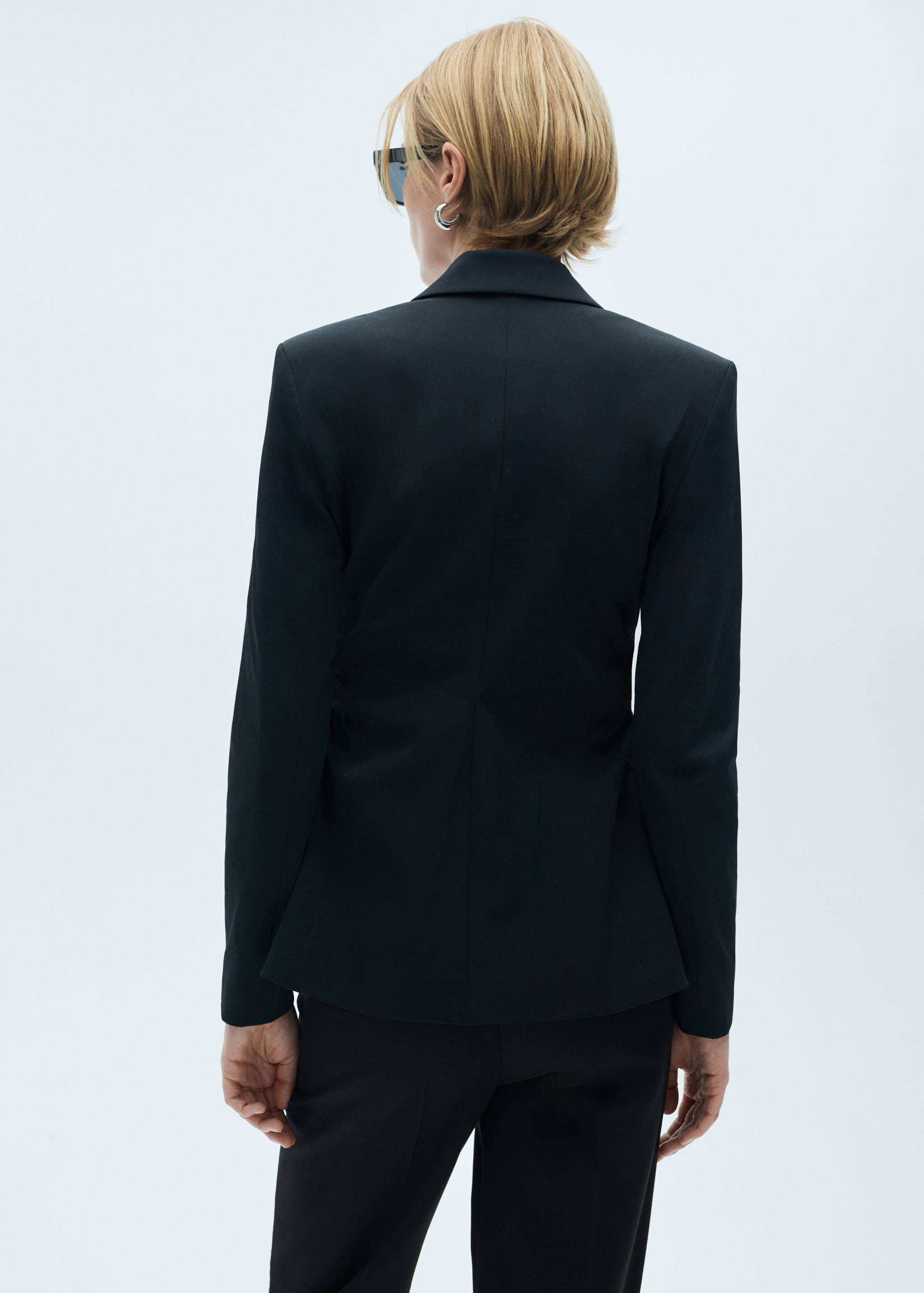 Fitted suit blazer - Reverse of the article