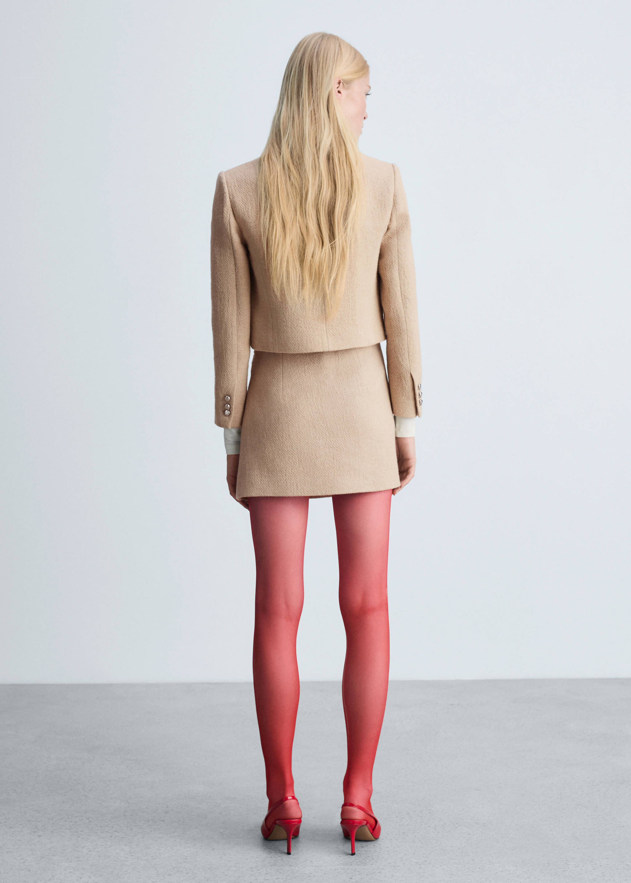 Button detail miniskirt - Reverse of the article