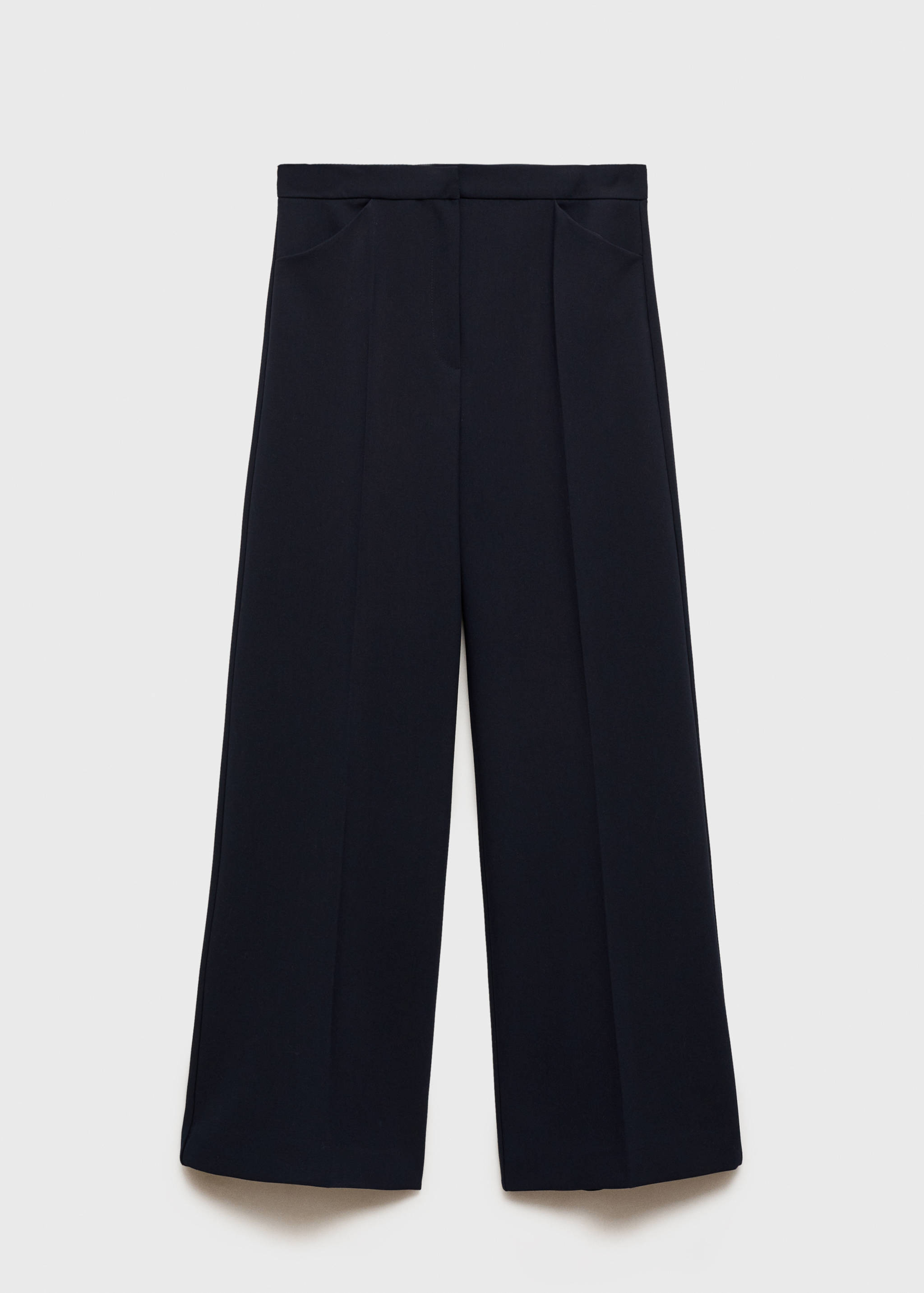 褶皱阔腿裤 - null