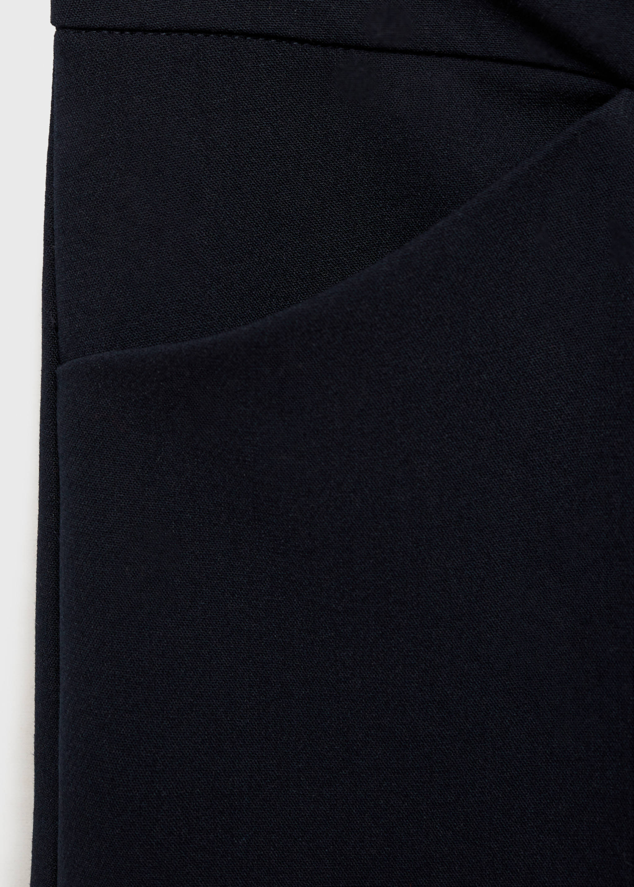 褶皱阔腿裤 - null