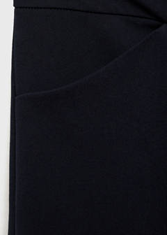 Wide leg pleated trousers — Dark Navy 8