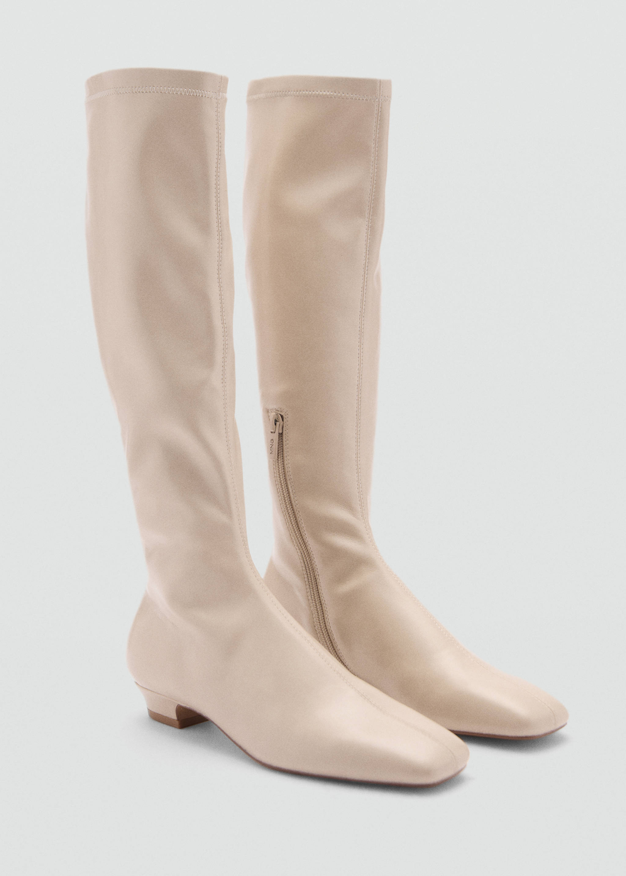 High boots with zip - Medium plane