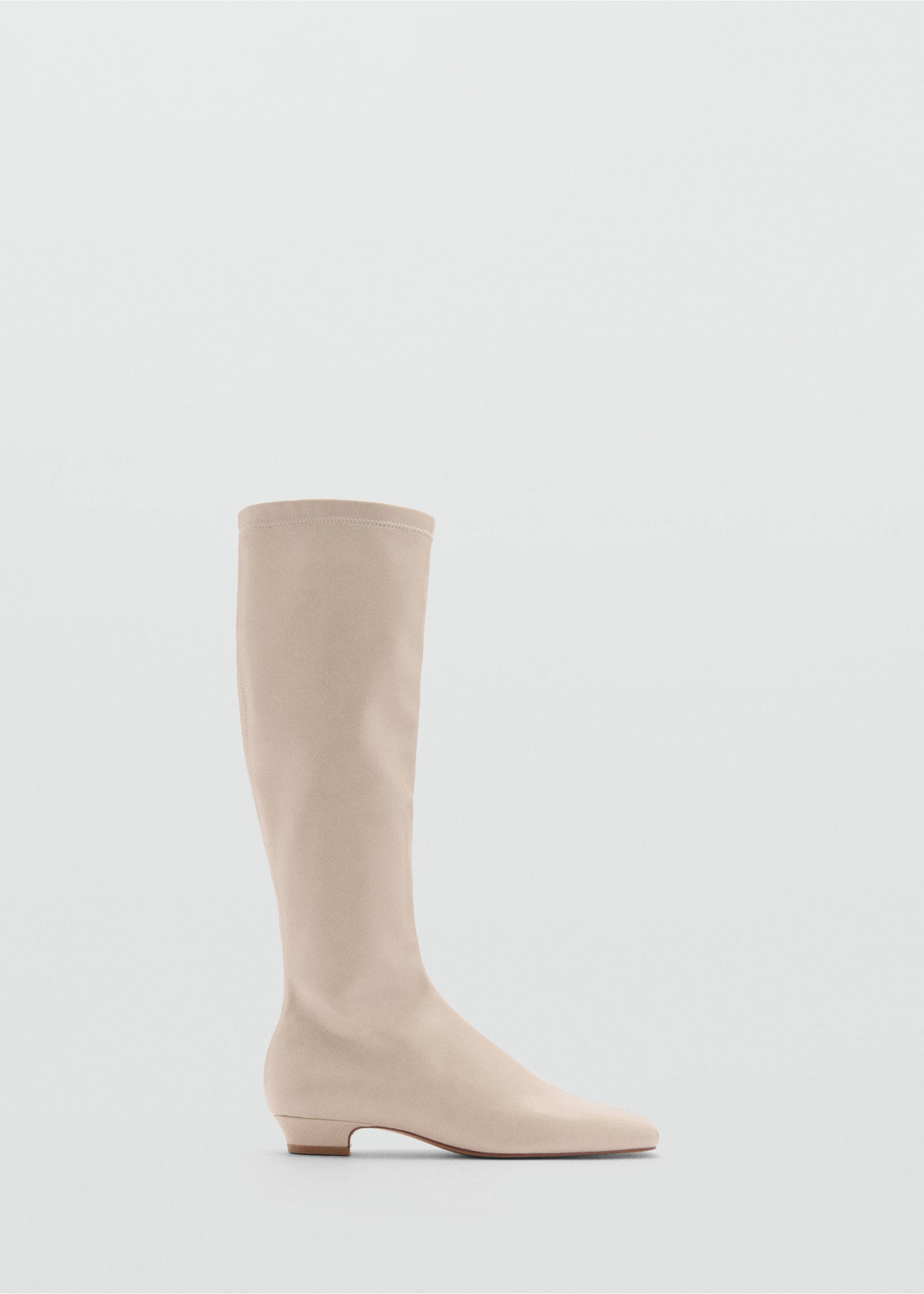 Fermuarlı uzun çizme - Modelsiz ürün, Bej. Ref: 77067118-00.