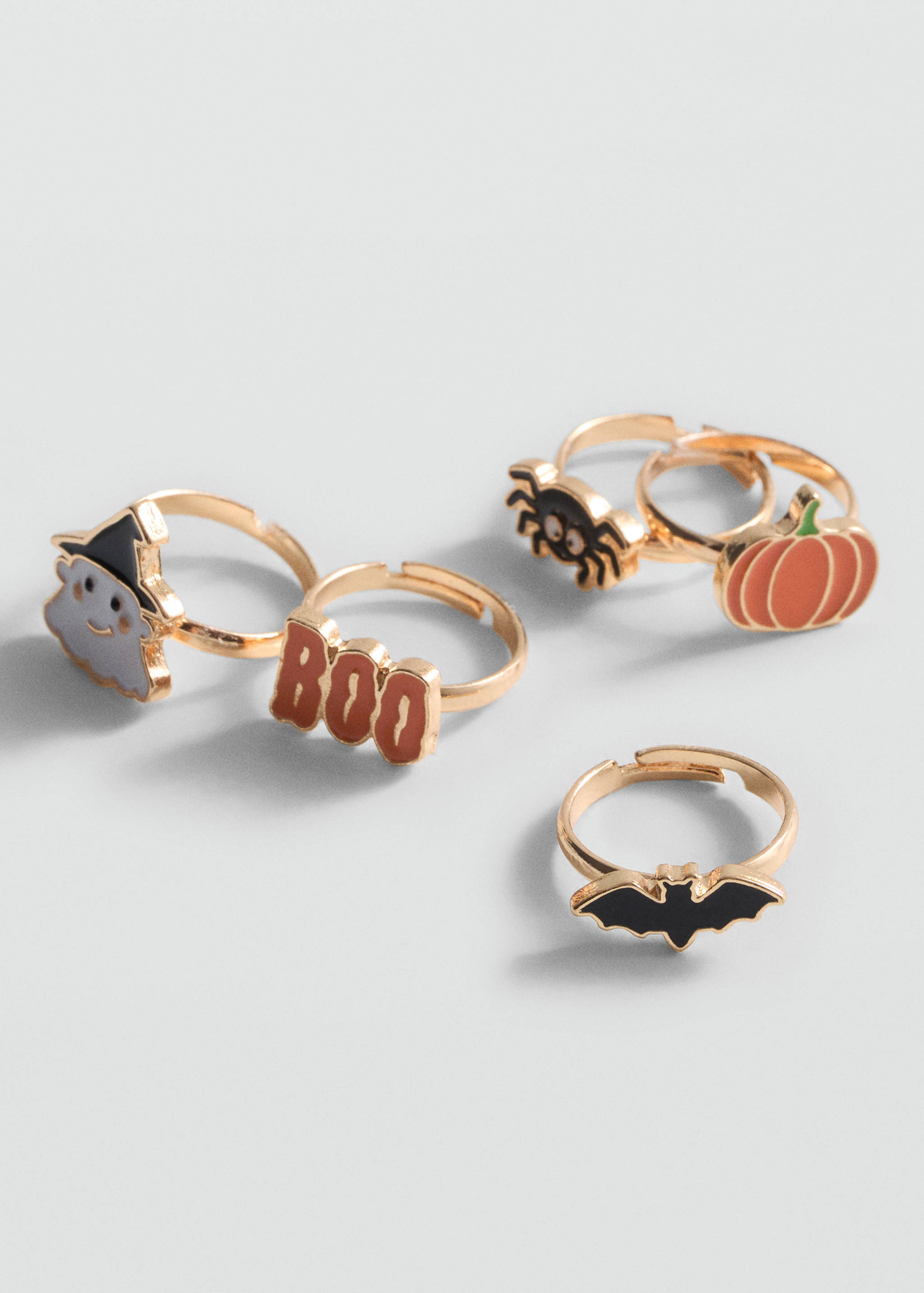 Pack of 5 Halloween rings - Details of the article 1