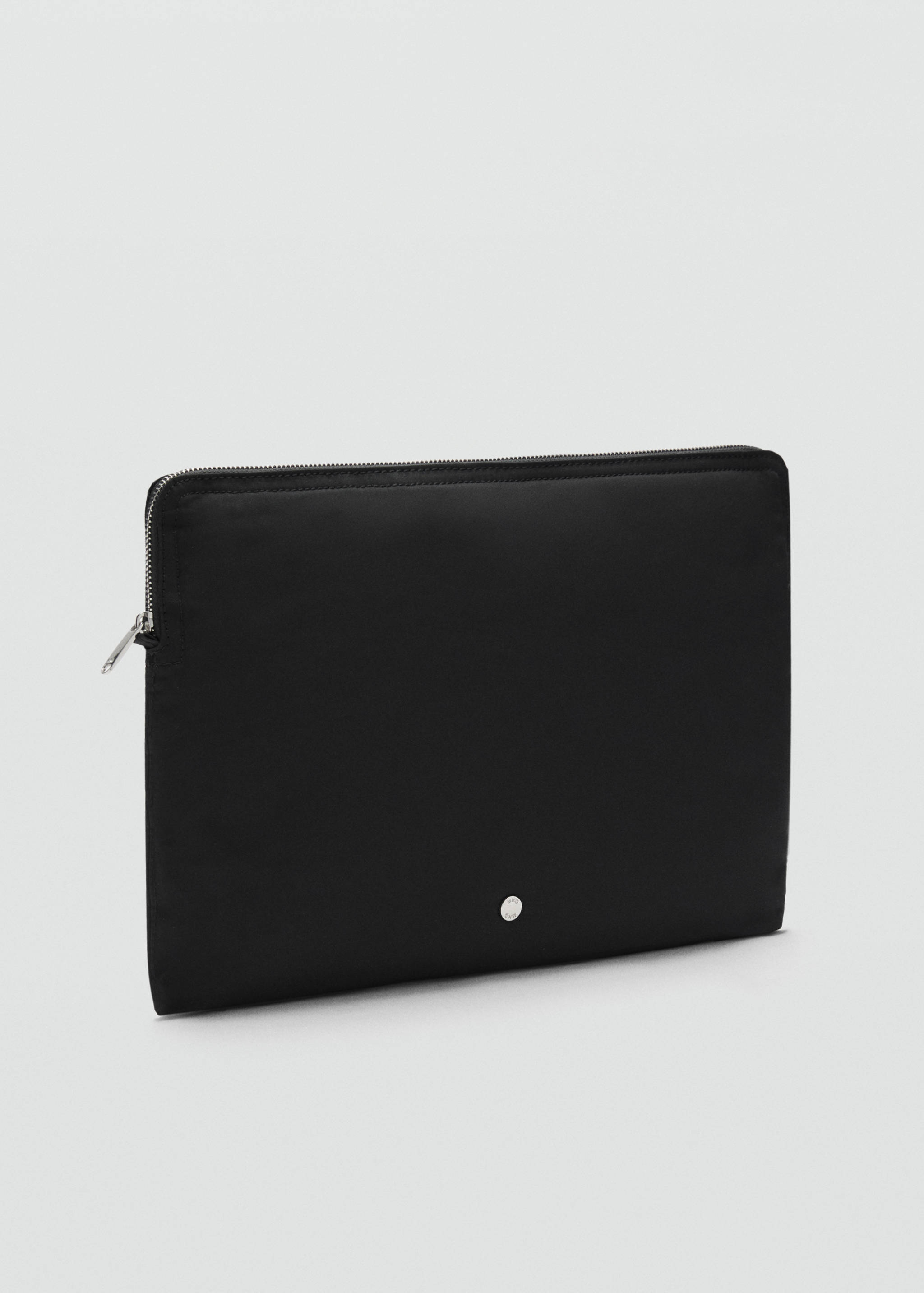 Logo nylon laptop case - Medium plane