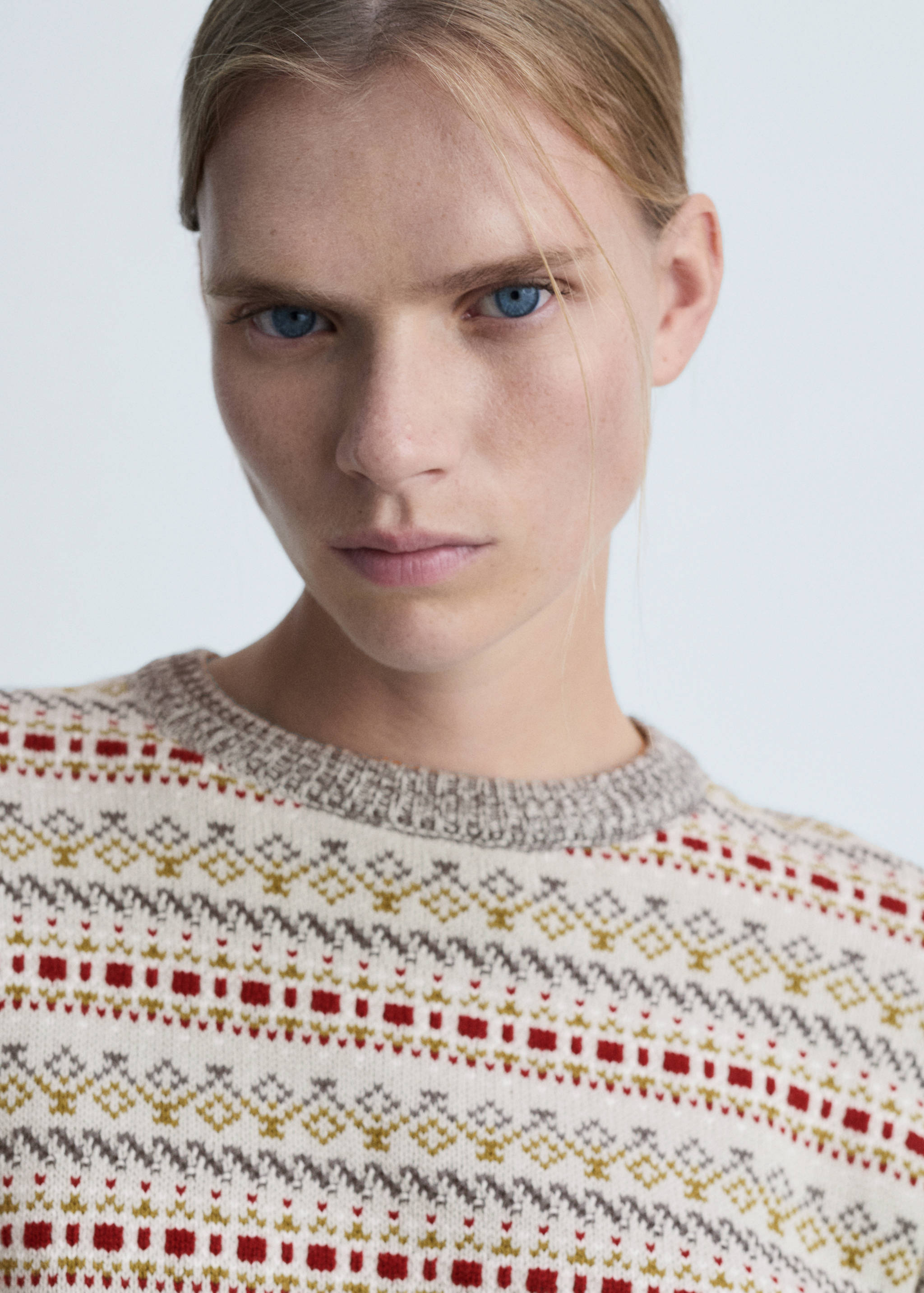 Geometric knit sweater - Details of the article 1