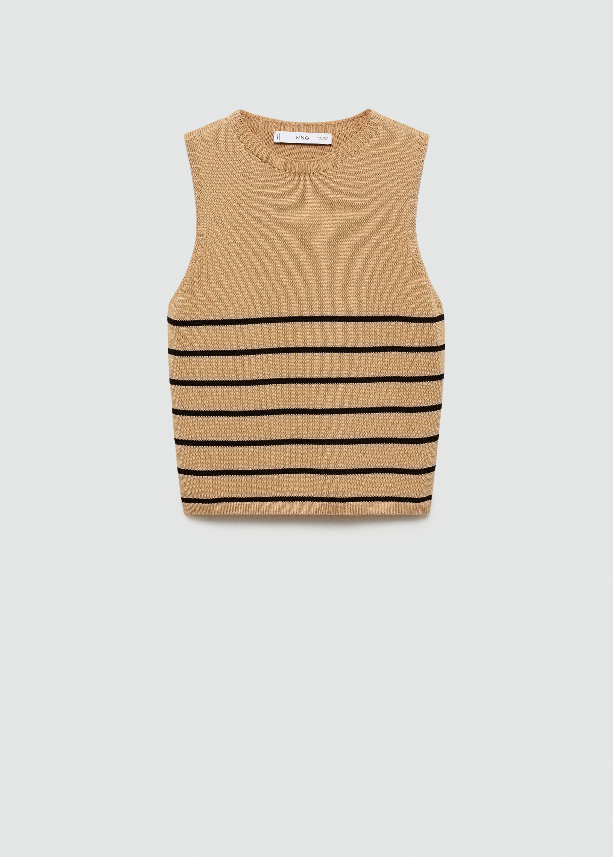 Striped knit top - Article without model