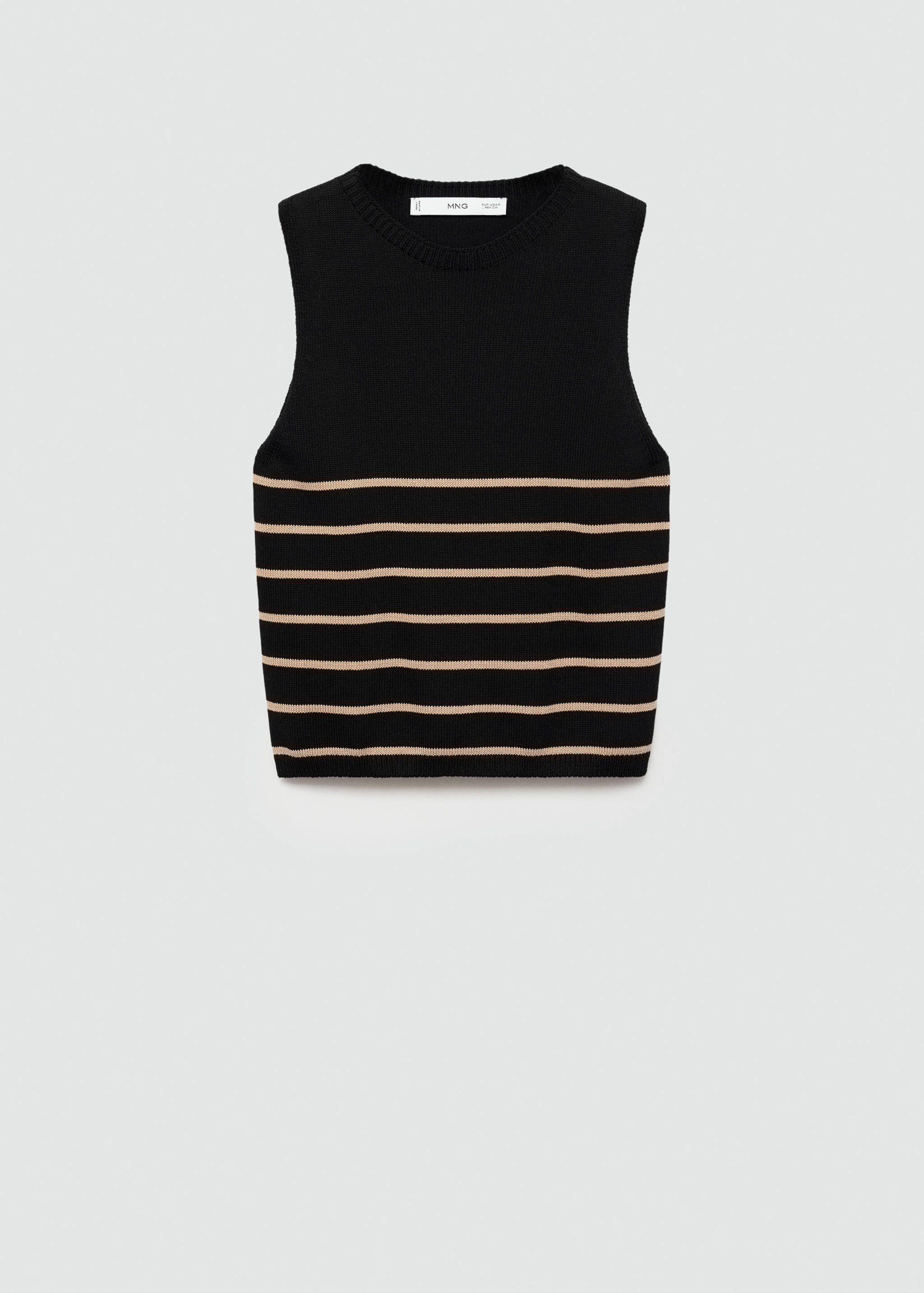 Striped knit top - Article without model