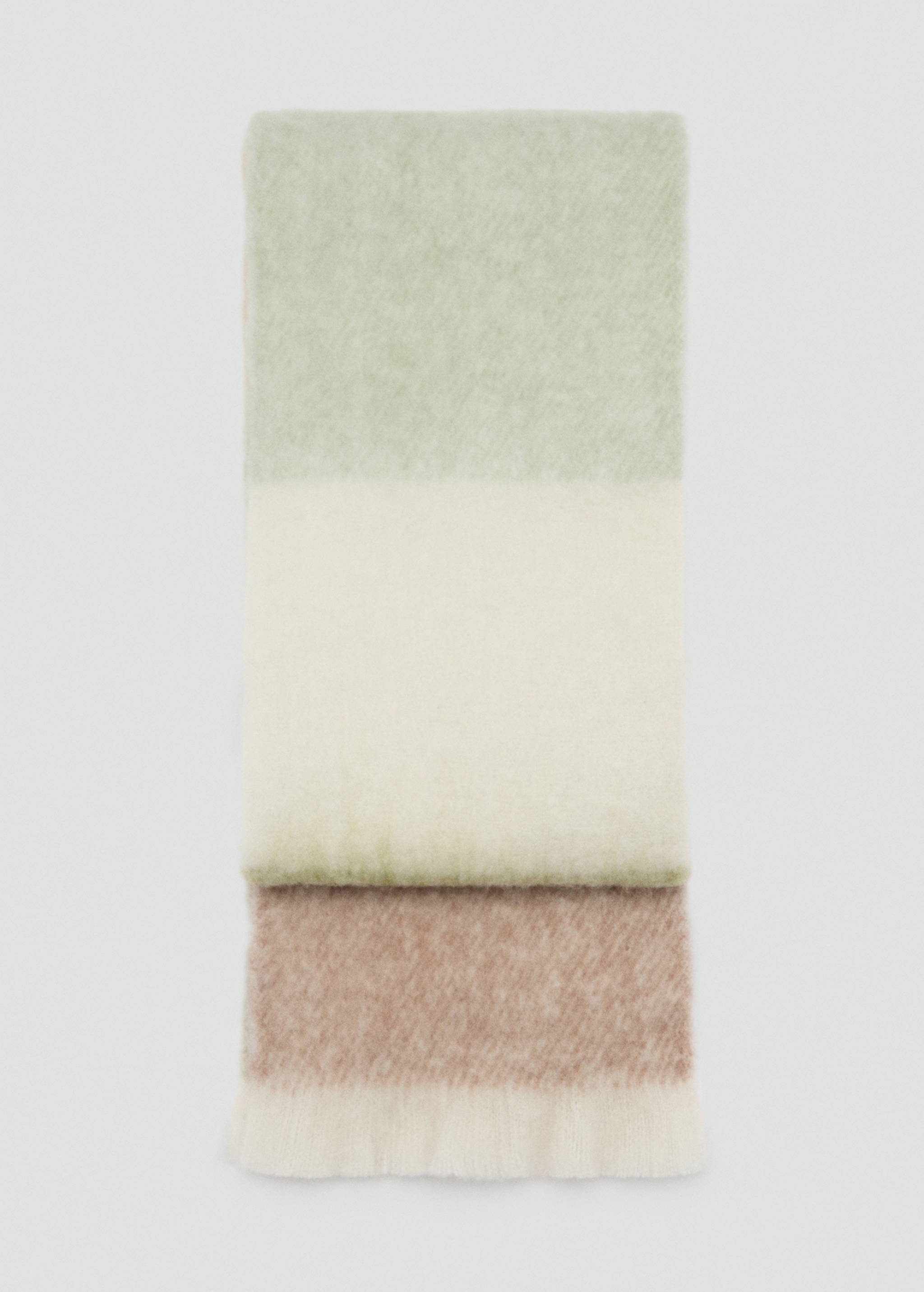 Multi-coloured fringed scarf - Article without model