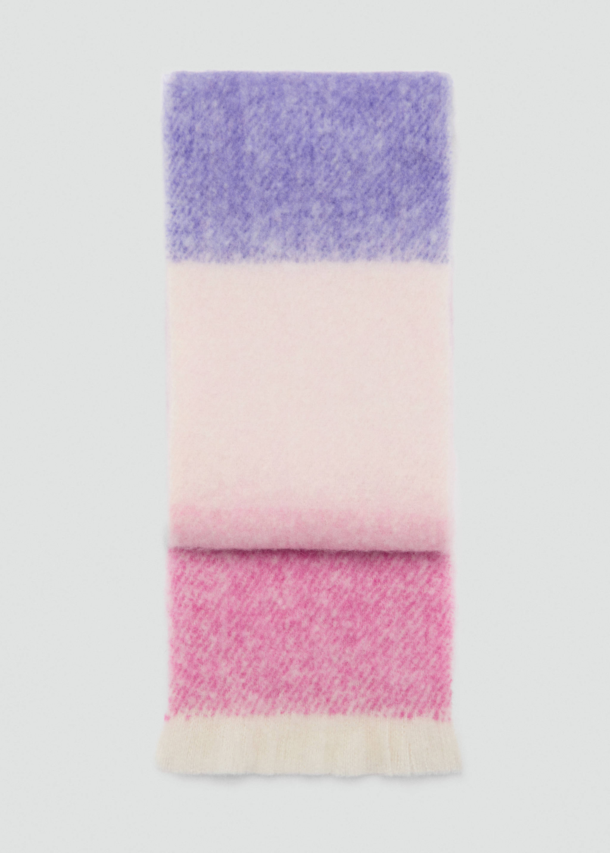 Multi-coloured fringed scarf - Article without model