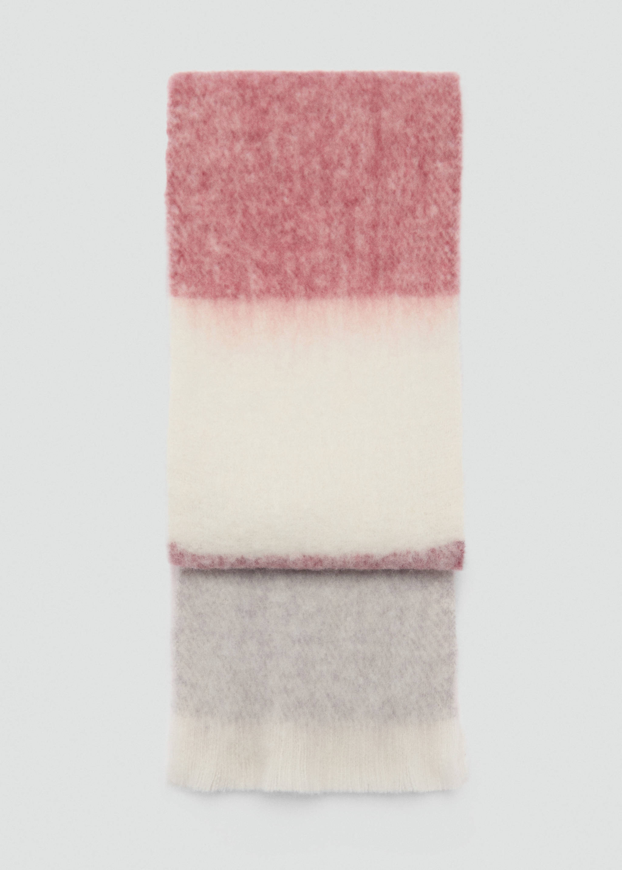 Multi-coloured fringed scarf - Article without model