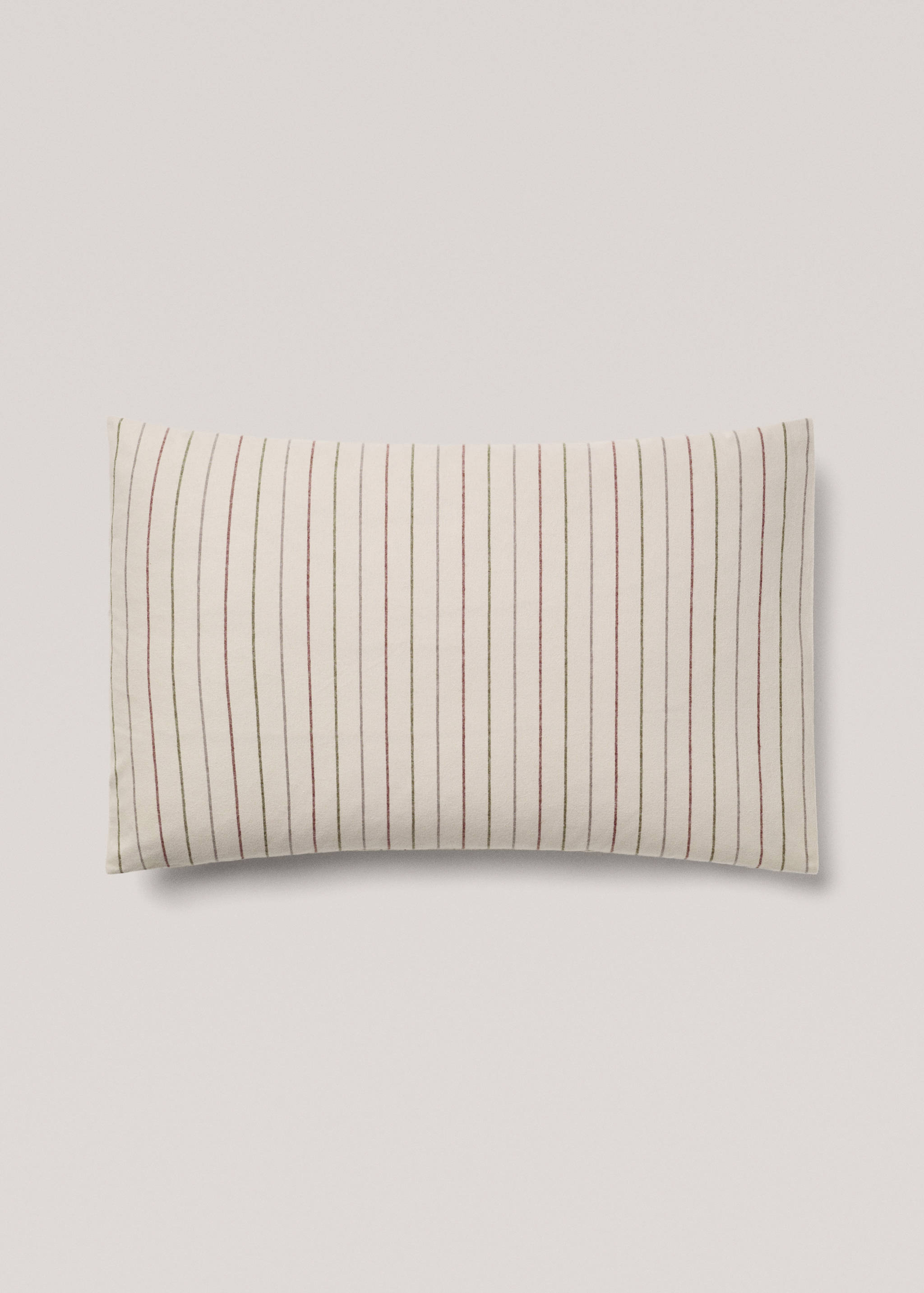 Reversible checkered flannel pillowcase 50x75cm - Article without model