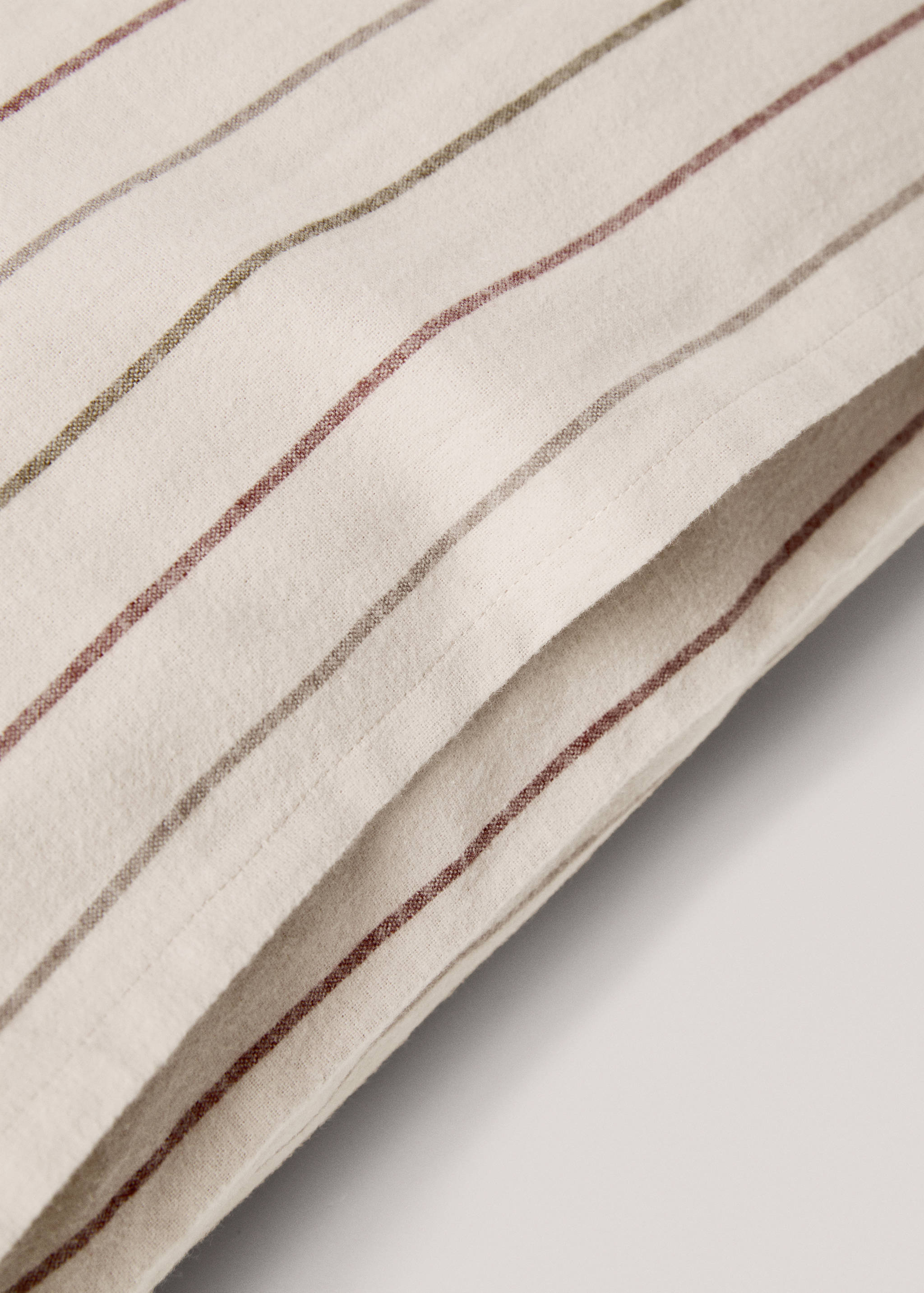 Reversible checkered flannel pillowcase 50x75cm - Details of the article 2