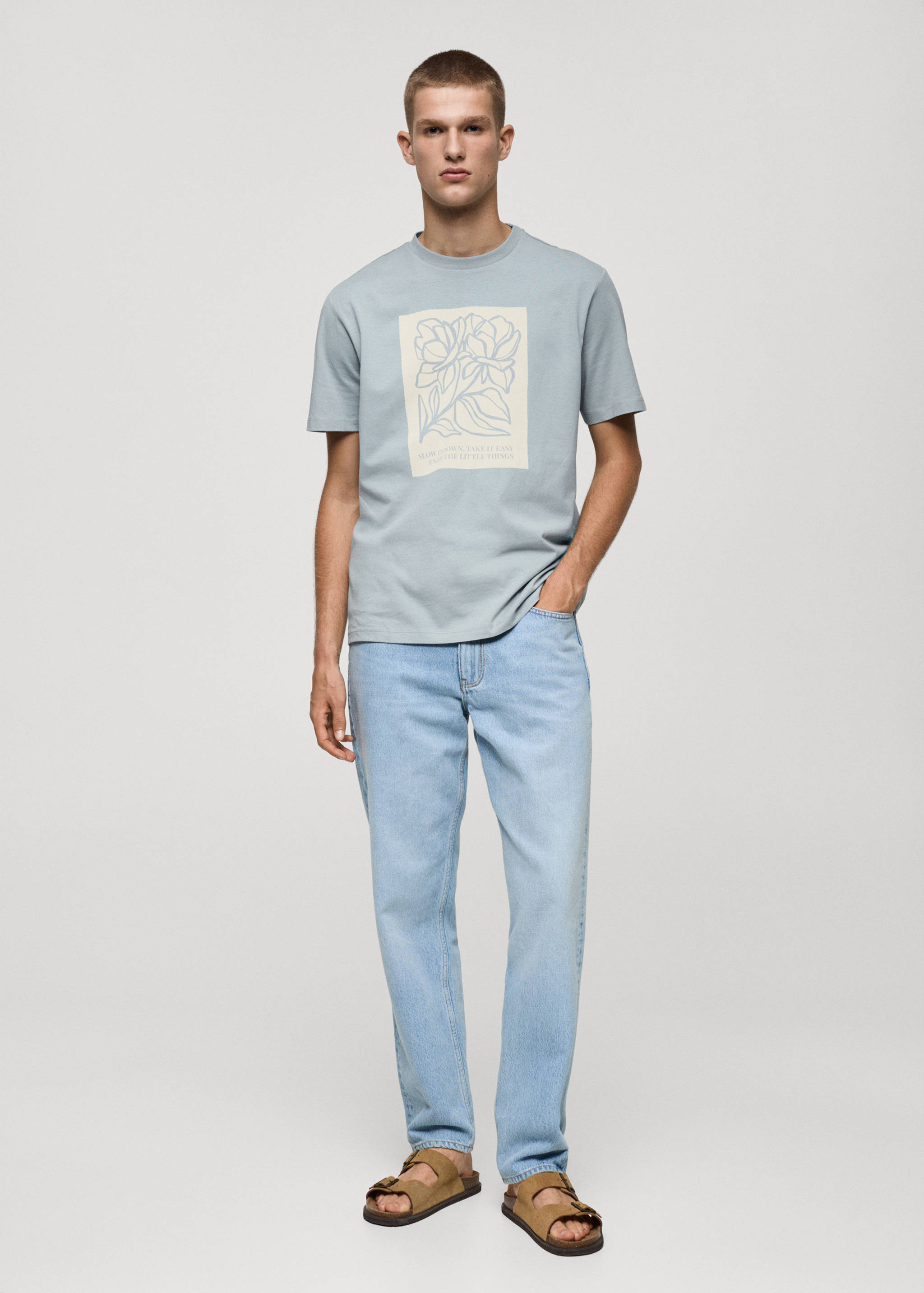 100% cotton printed t-shirt - General plane