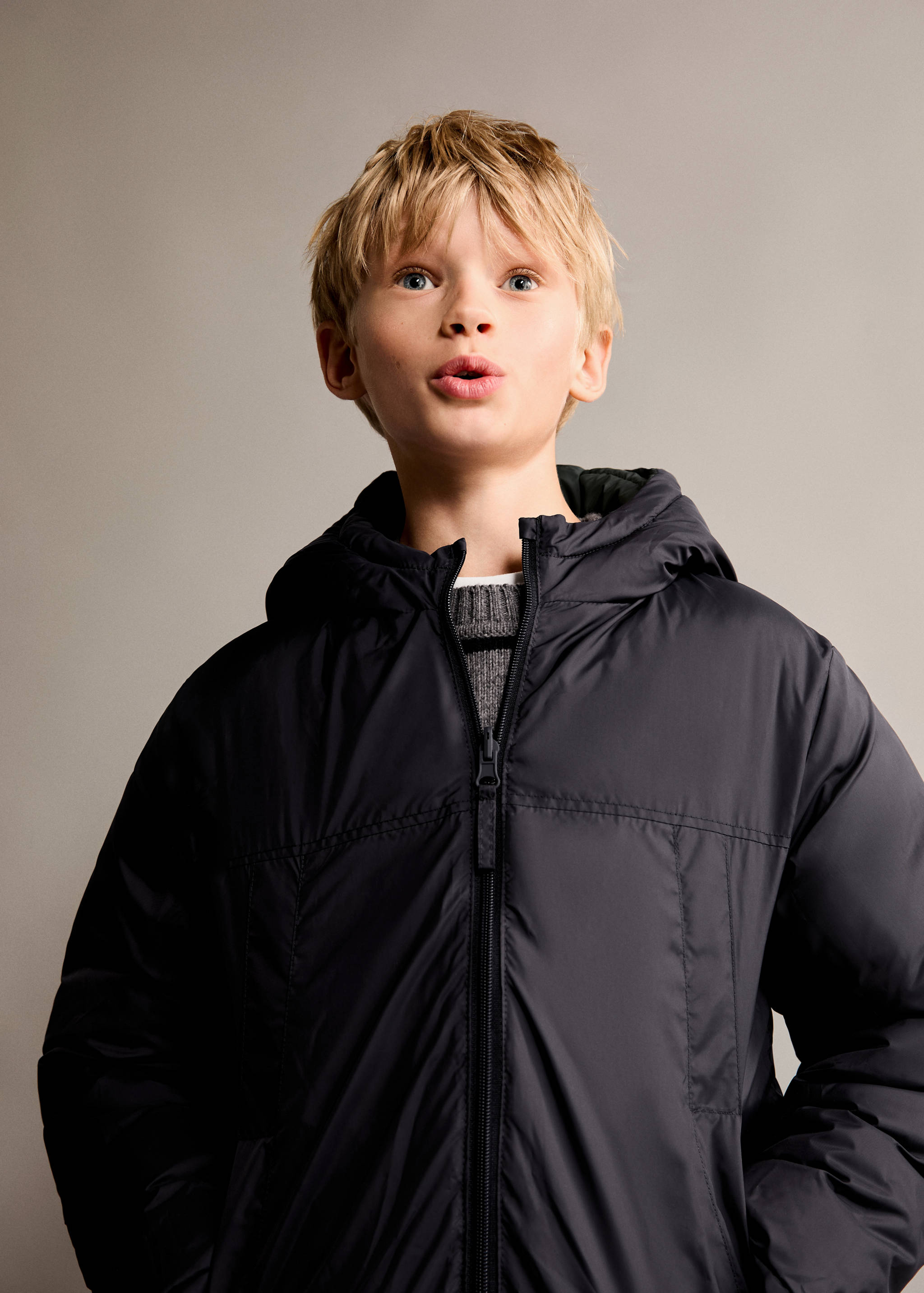 Quilted reversible anorak - Medium plane