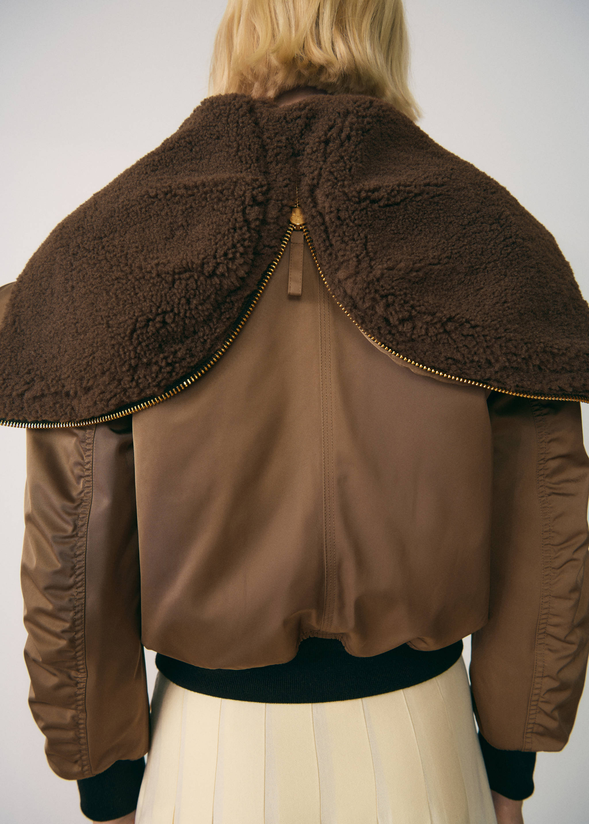 Veste bomber intérieur imitation mouton retourné - Détail de l'article 1