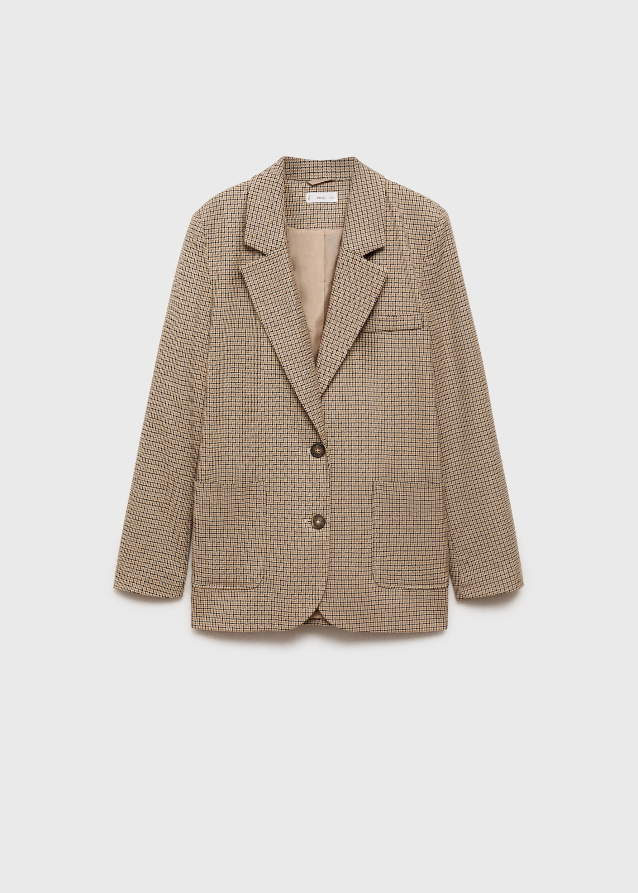 Houndstooth wool-blend blazer - Article without model