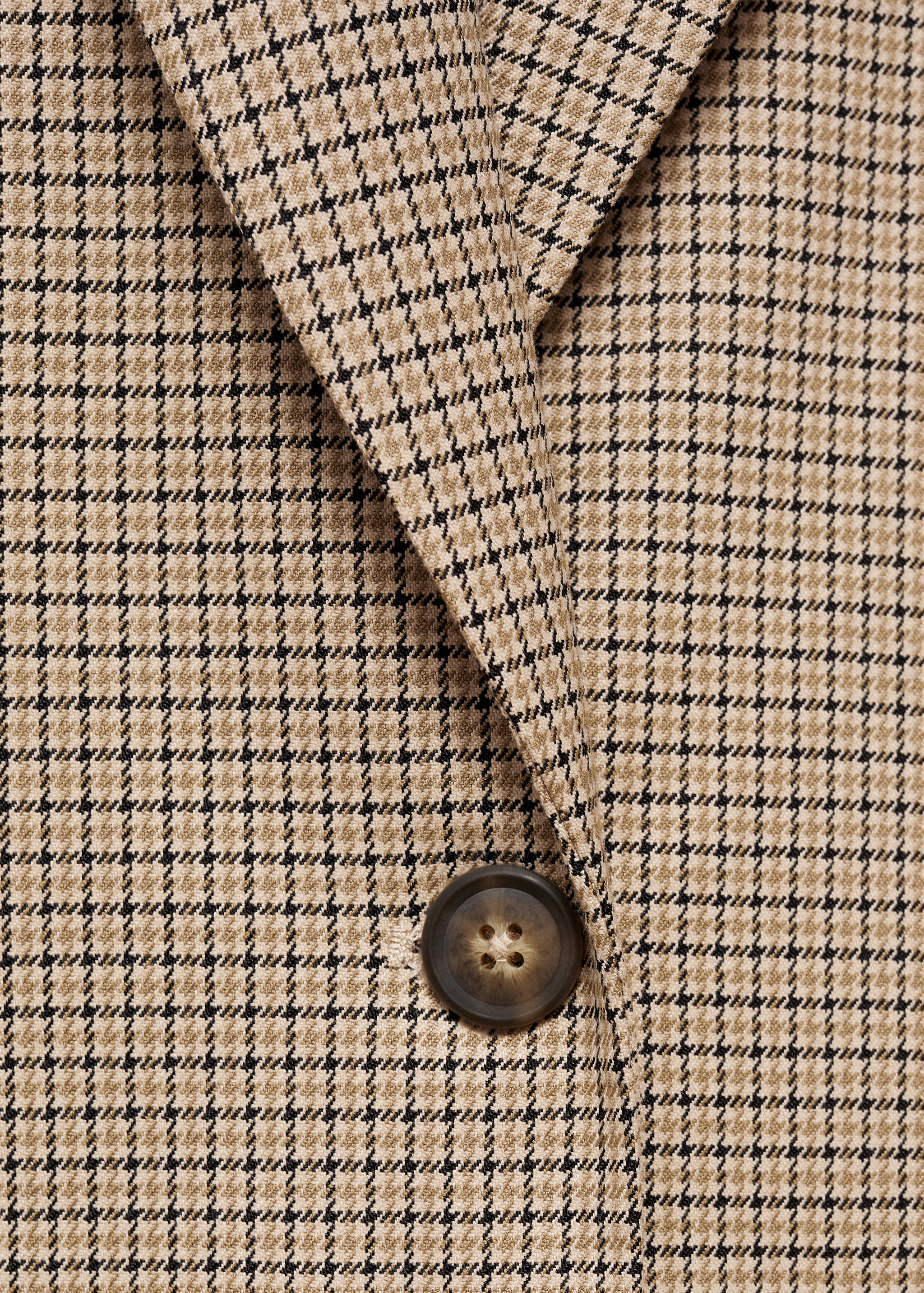 Houndstooth wool-blend blazer - Details of the article 0