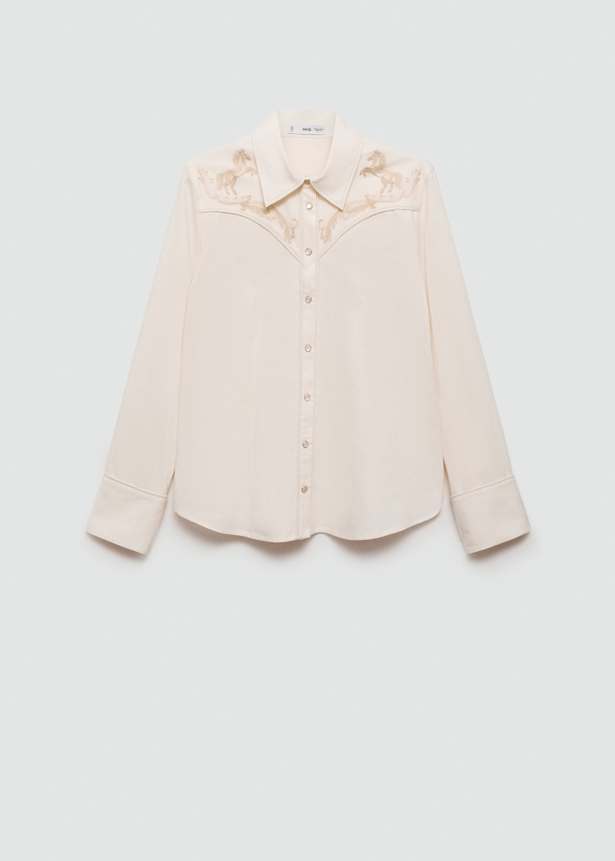 Chemise ajustée broderies décoratives - Article sans modèle