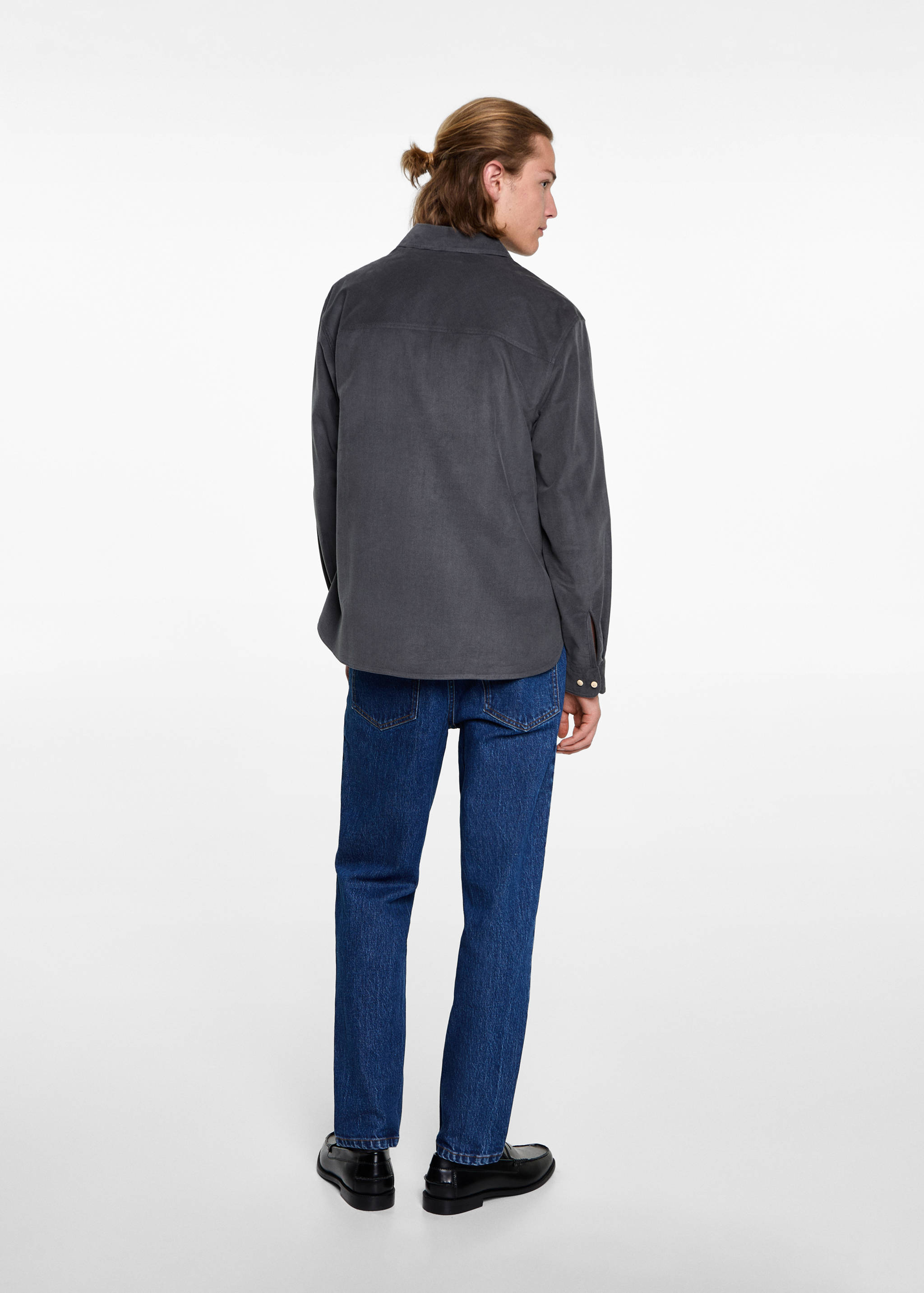 Chemise velours côtelé regular fit - Verso de l’article