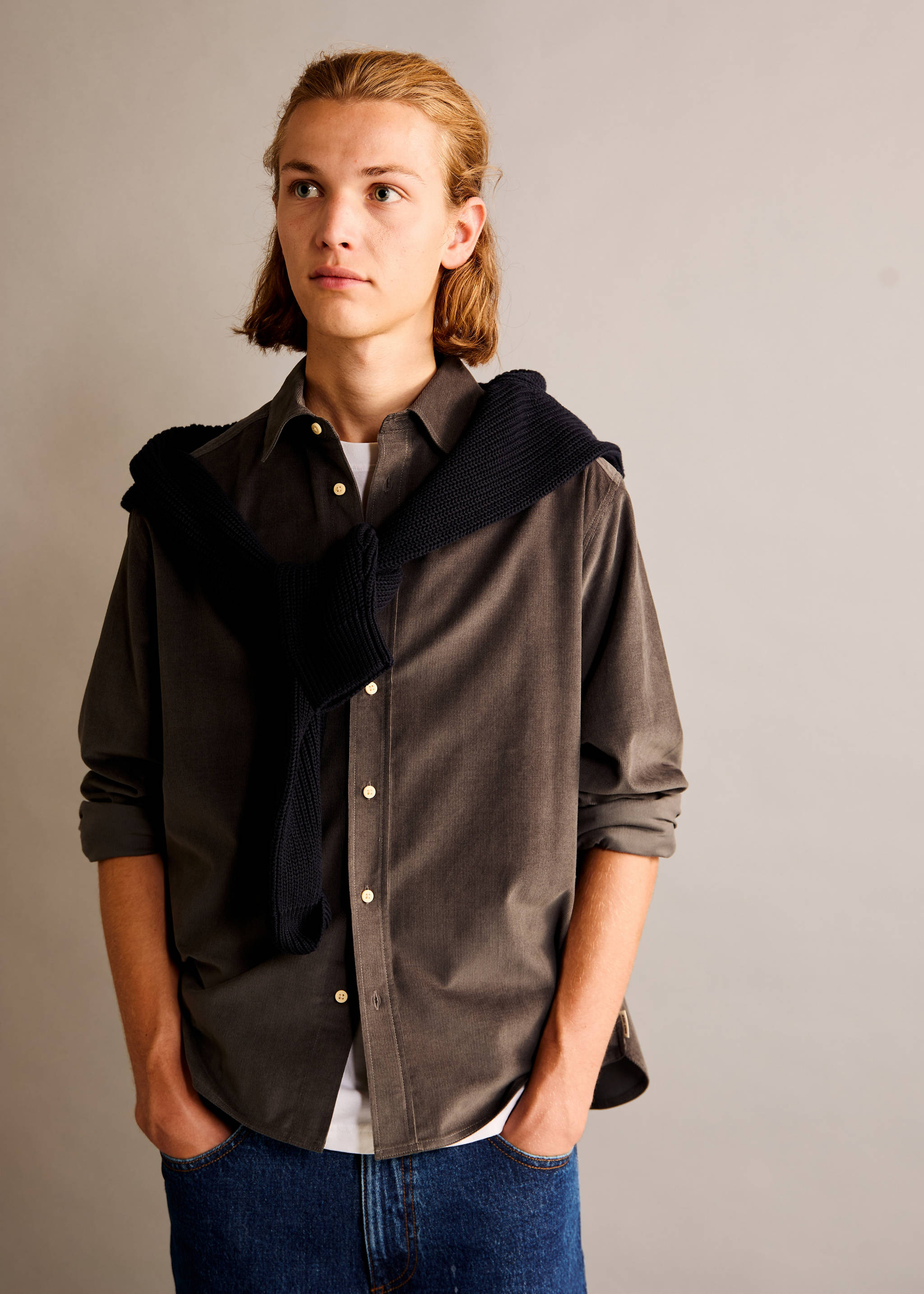 Chemise velours côtelé regular fit - Détail de l'article 5