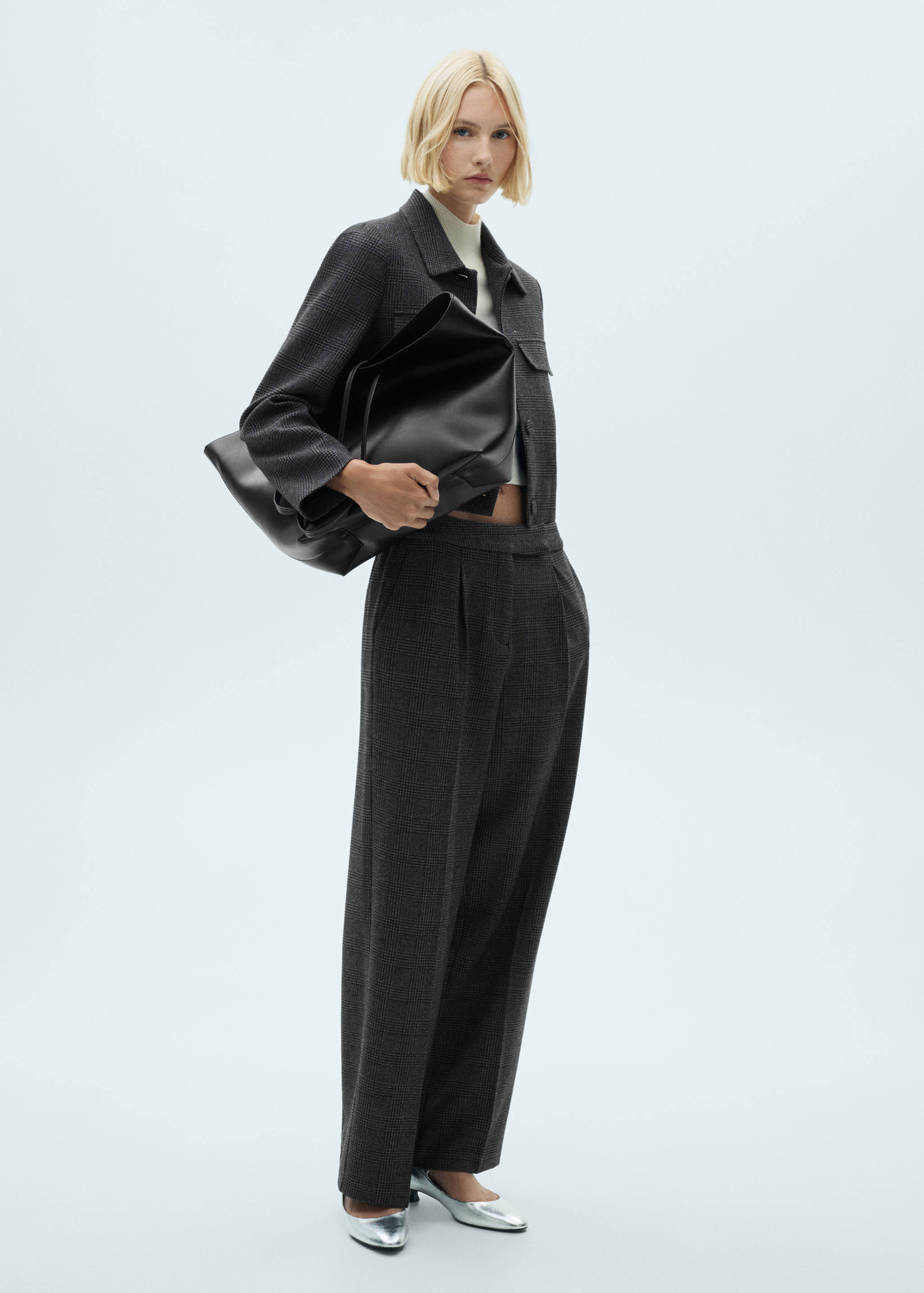 Tweed jacket with buttons - General plane