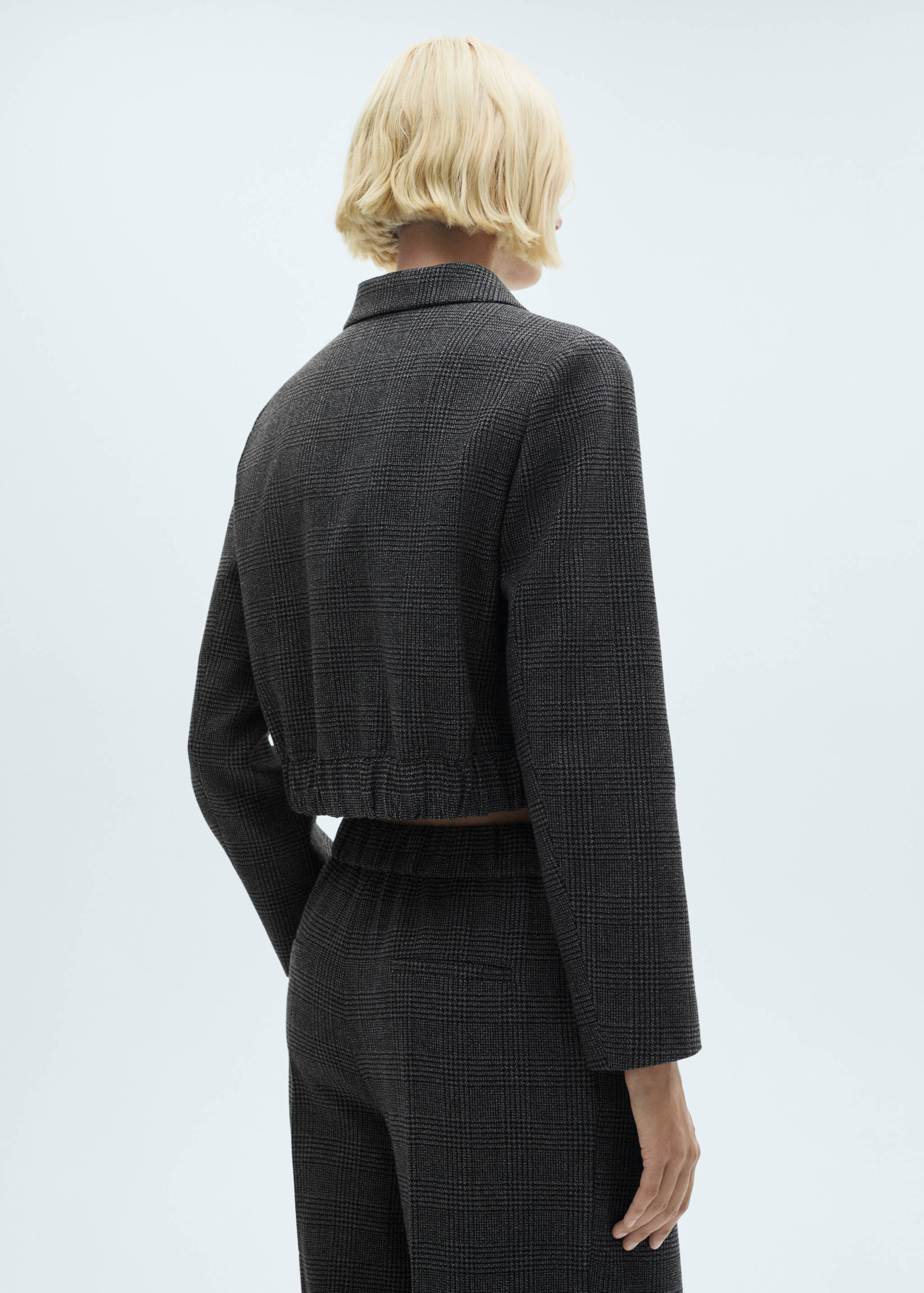 Tweed jacket with buttons - Reverse of the article
