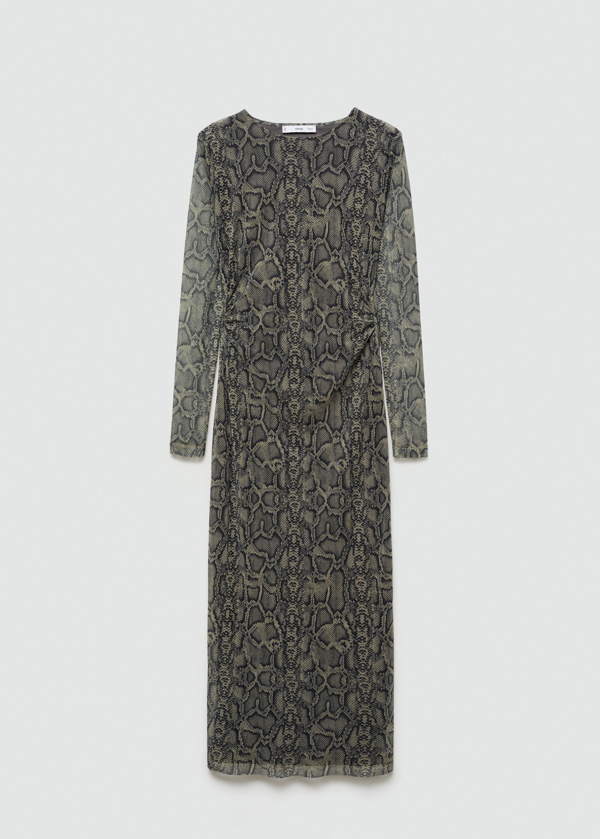 Robe en maille filet imprimé animal - Article sans modèle