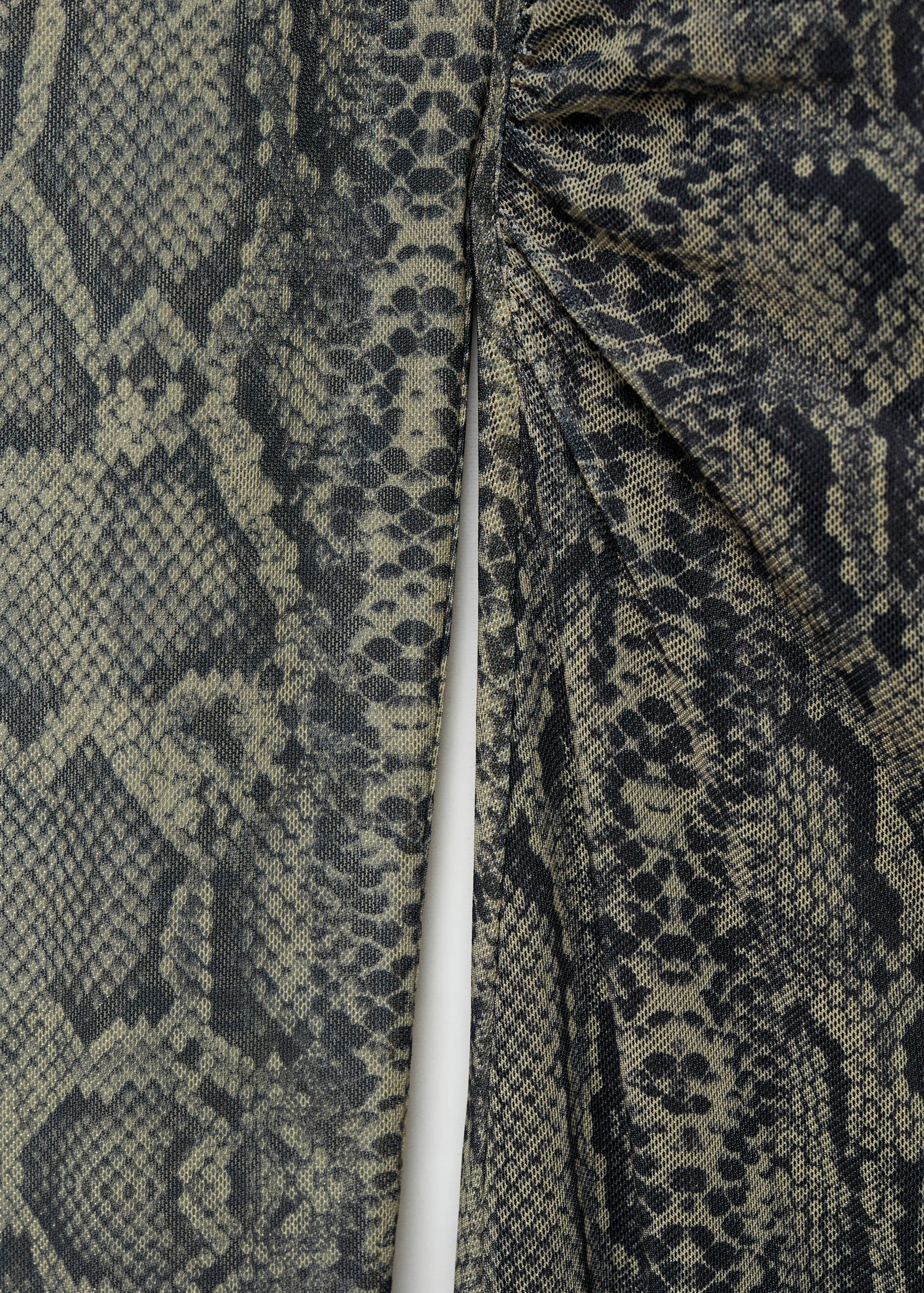 Robe en maille filet imprimé animal - Détail de l'article 0