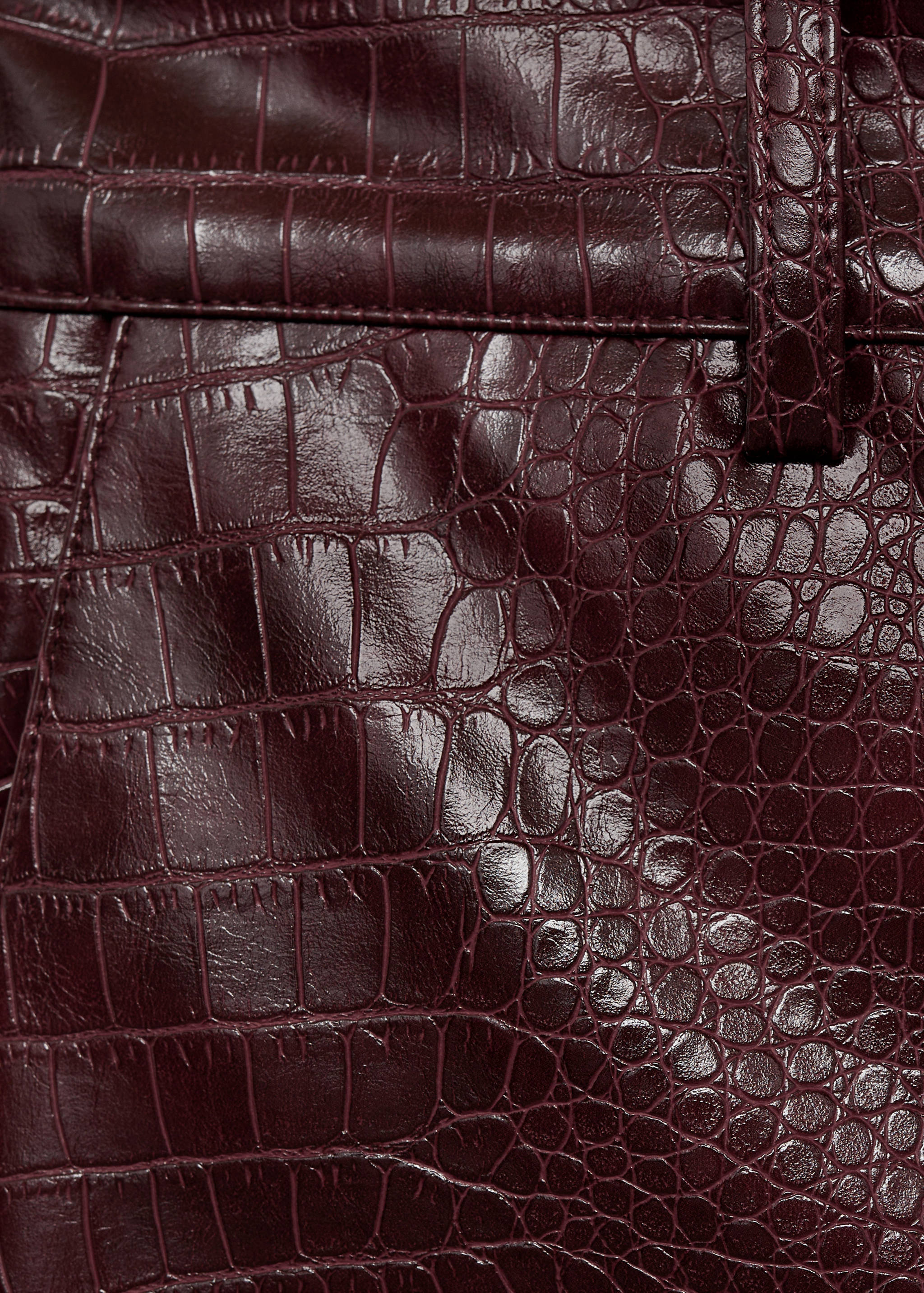 Snake-effect flared trousers - Details of the article 8