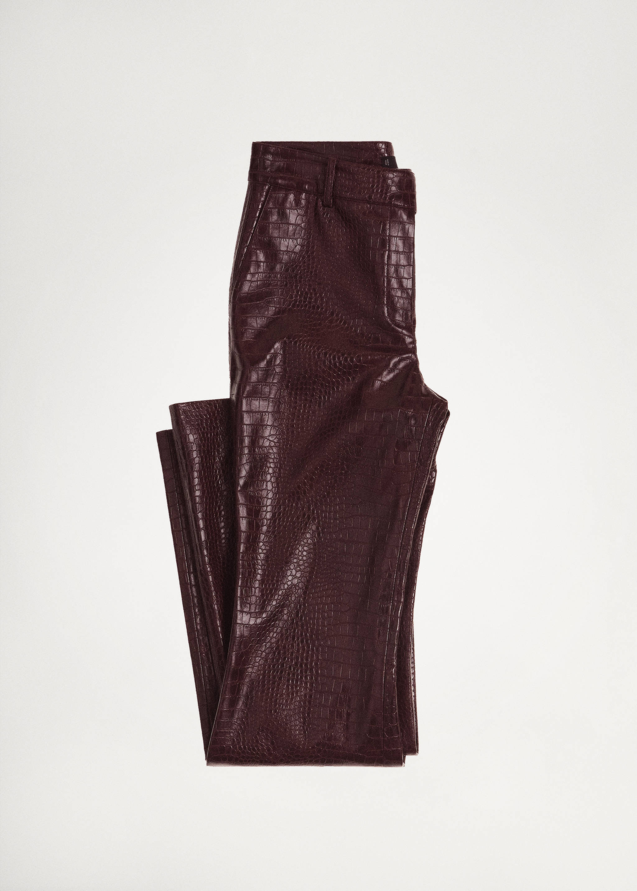 Snake-effect flared trousers - Details of the article 5