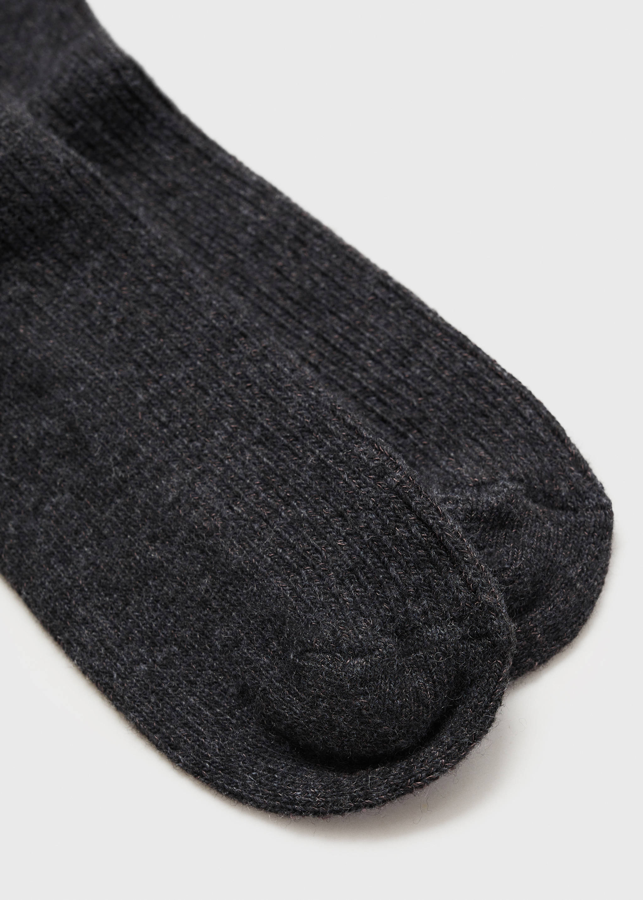 Ribbed socks - Reverse of the article