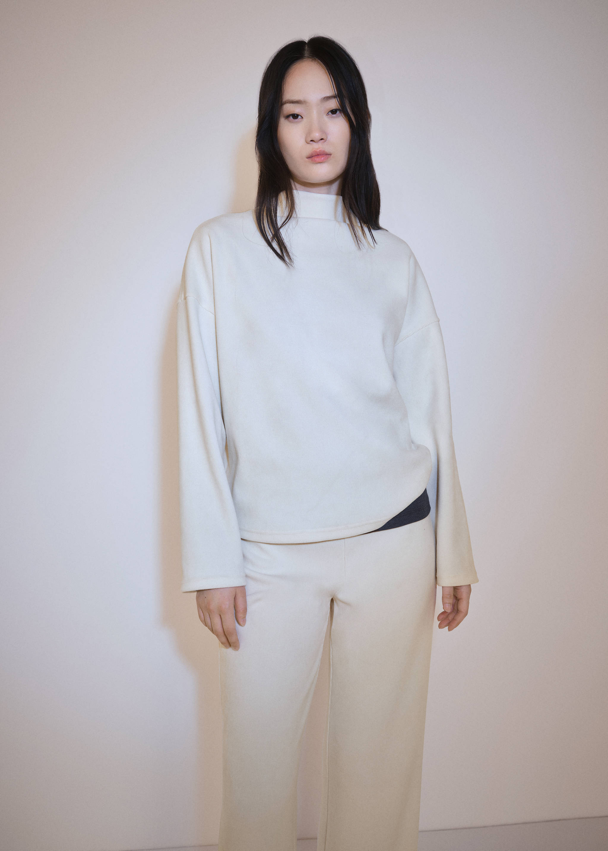 Perkins-neck sweatshirt - Medium plane