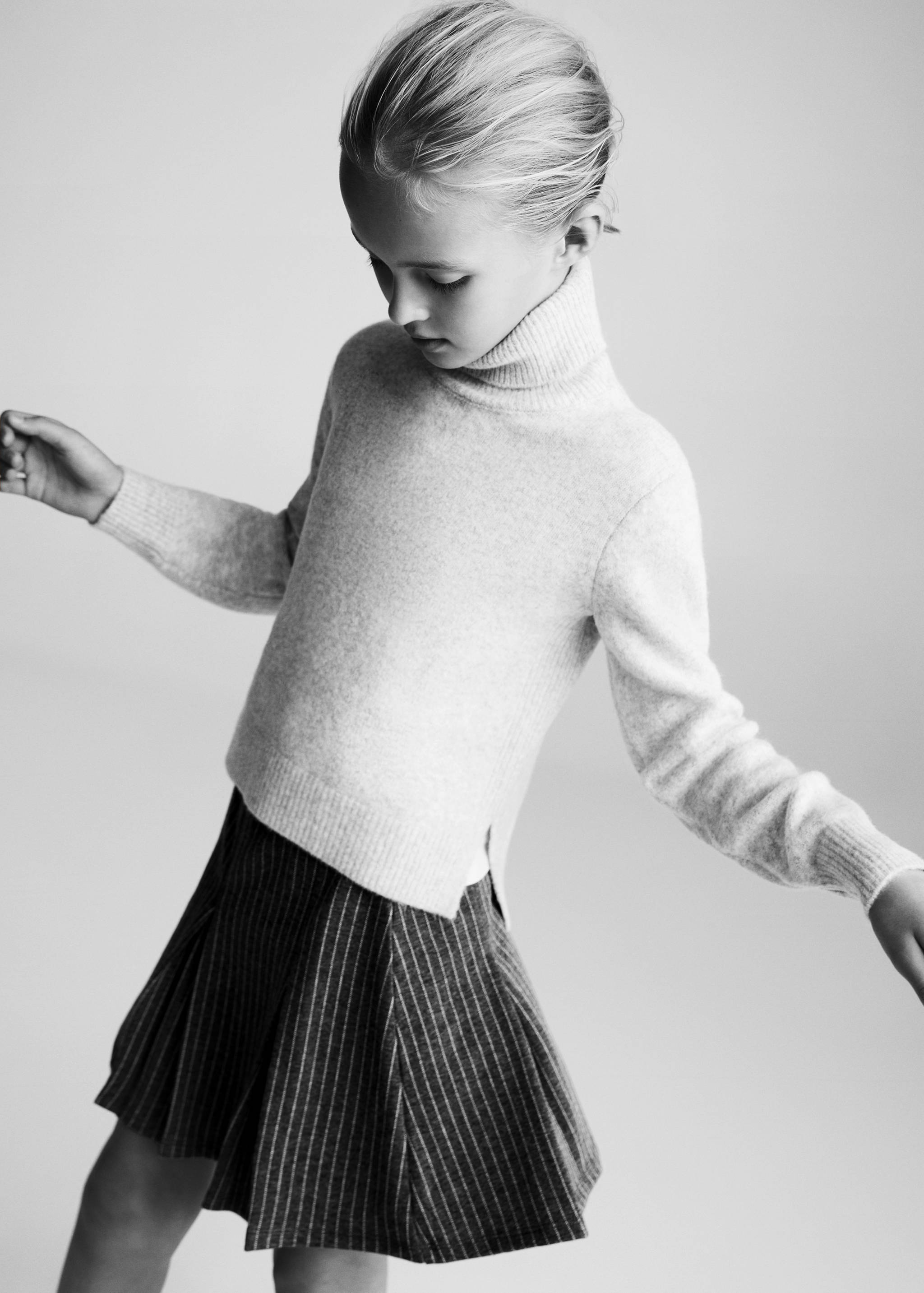 条纹格子短裙 - null