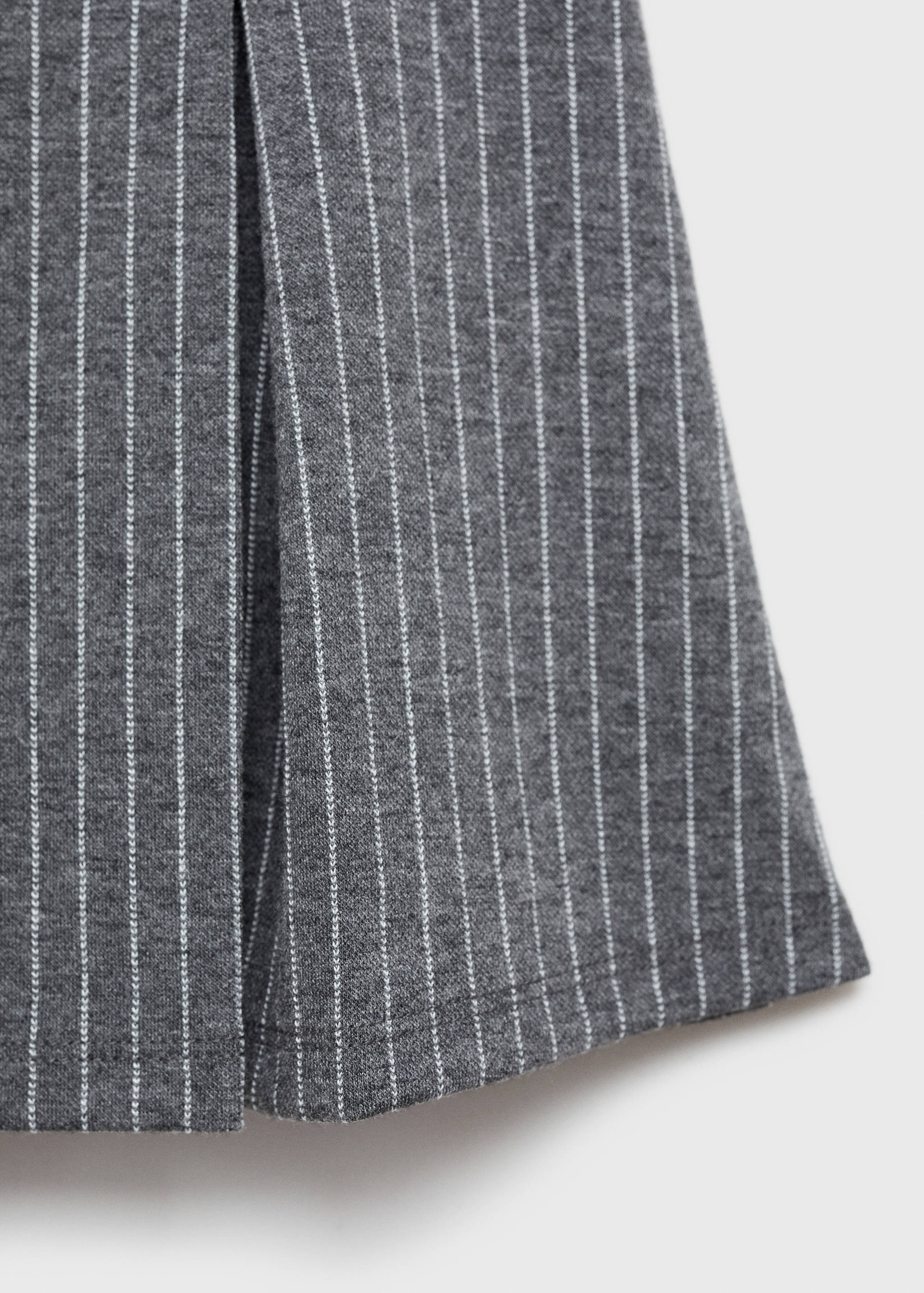 条纹格子短裙 - null